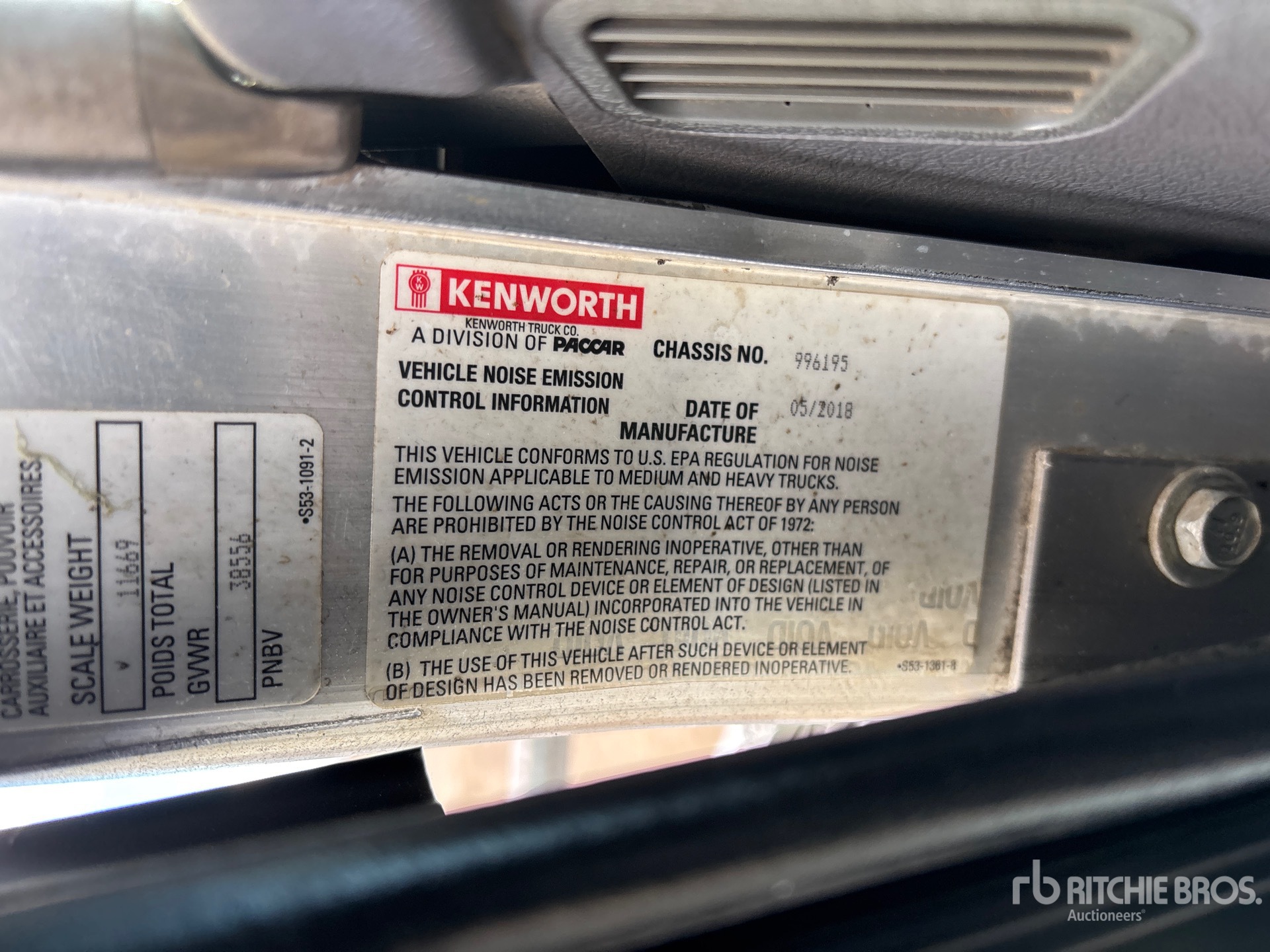 2019 Kenworth T800