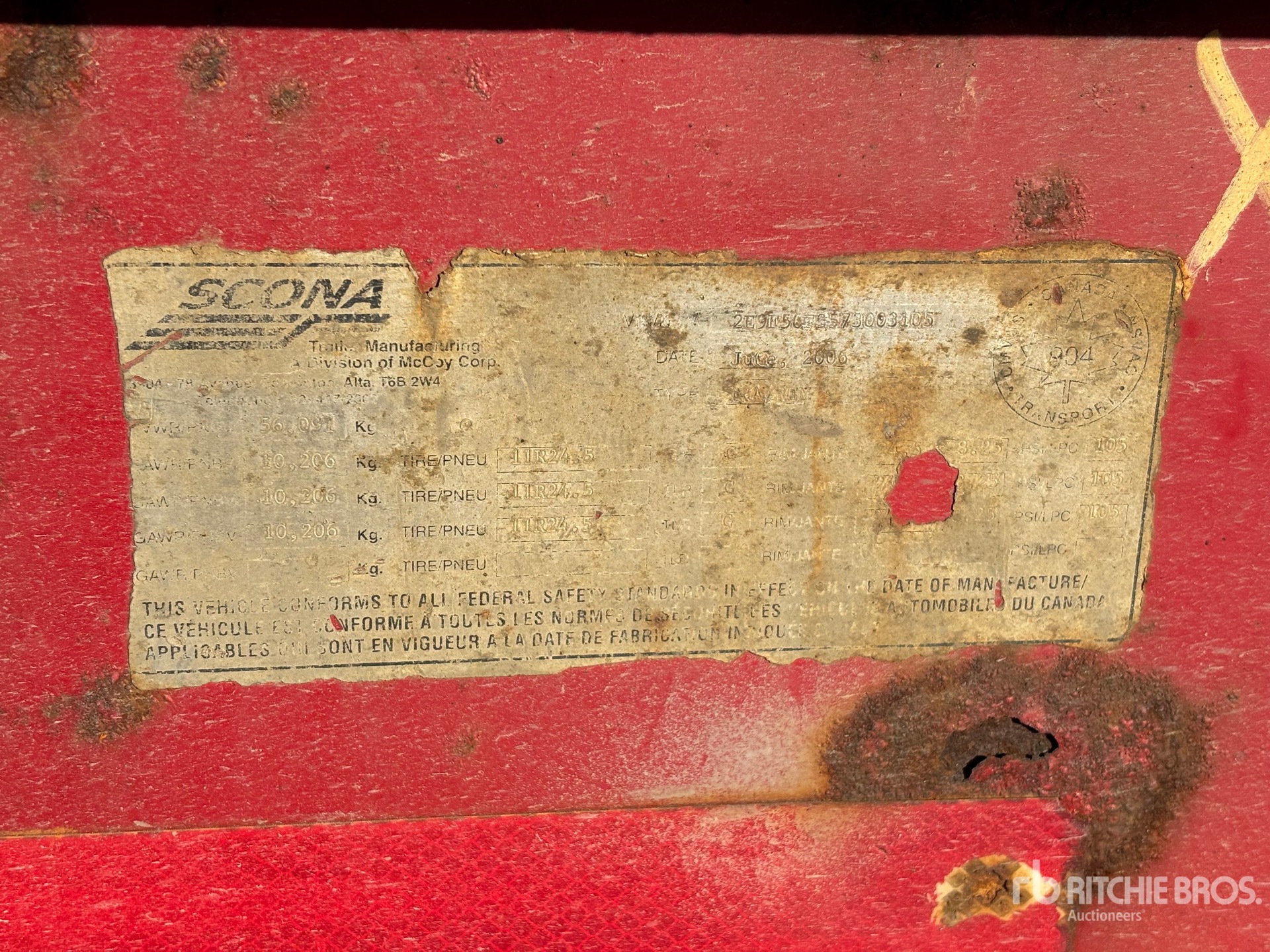 2007 Scona 50 TON 53 FT TRI/A FLATBED