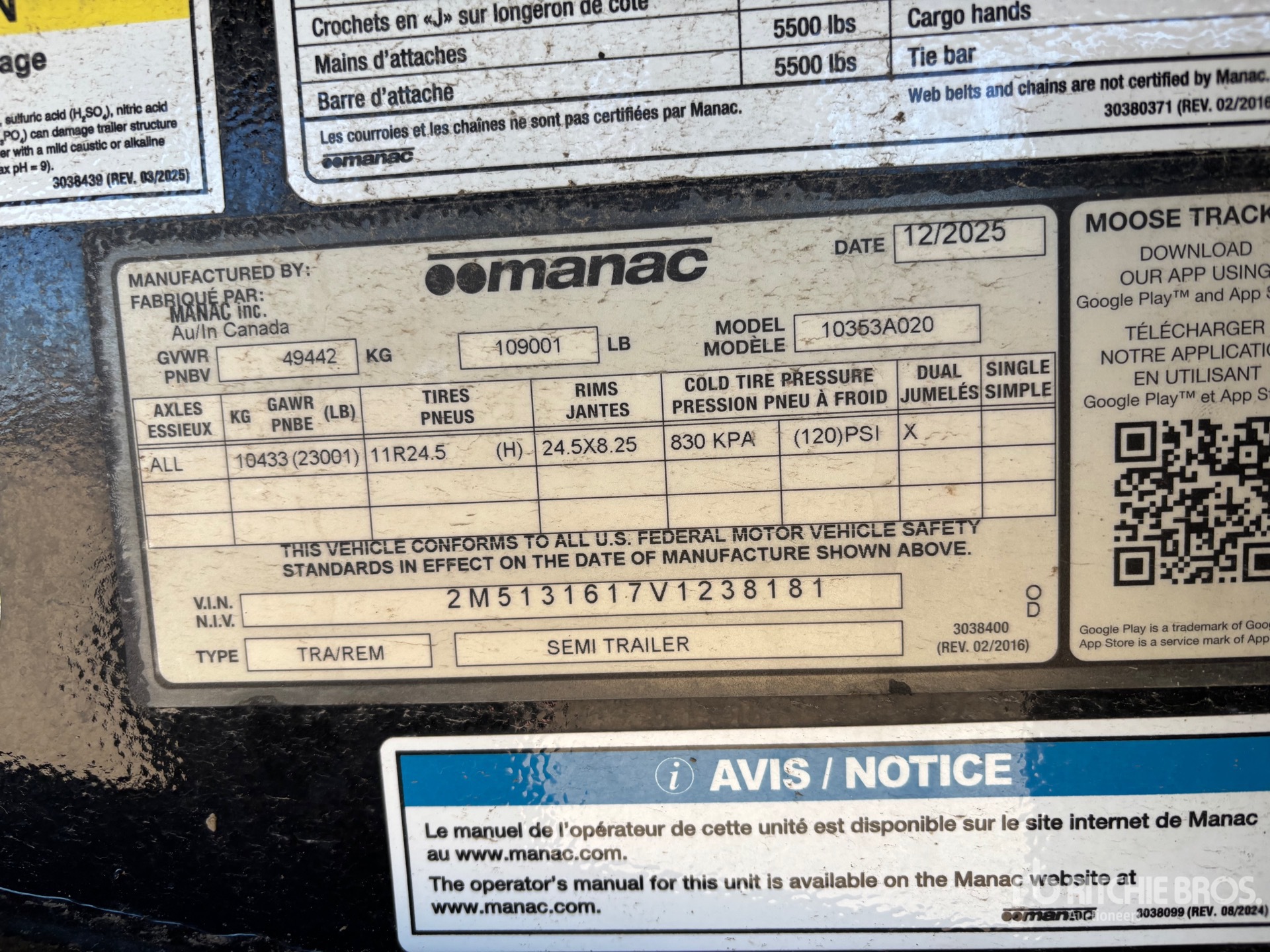 2027 Manac 10353A020