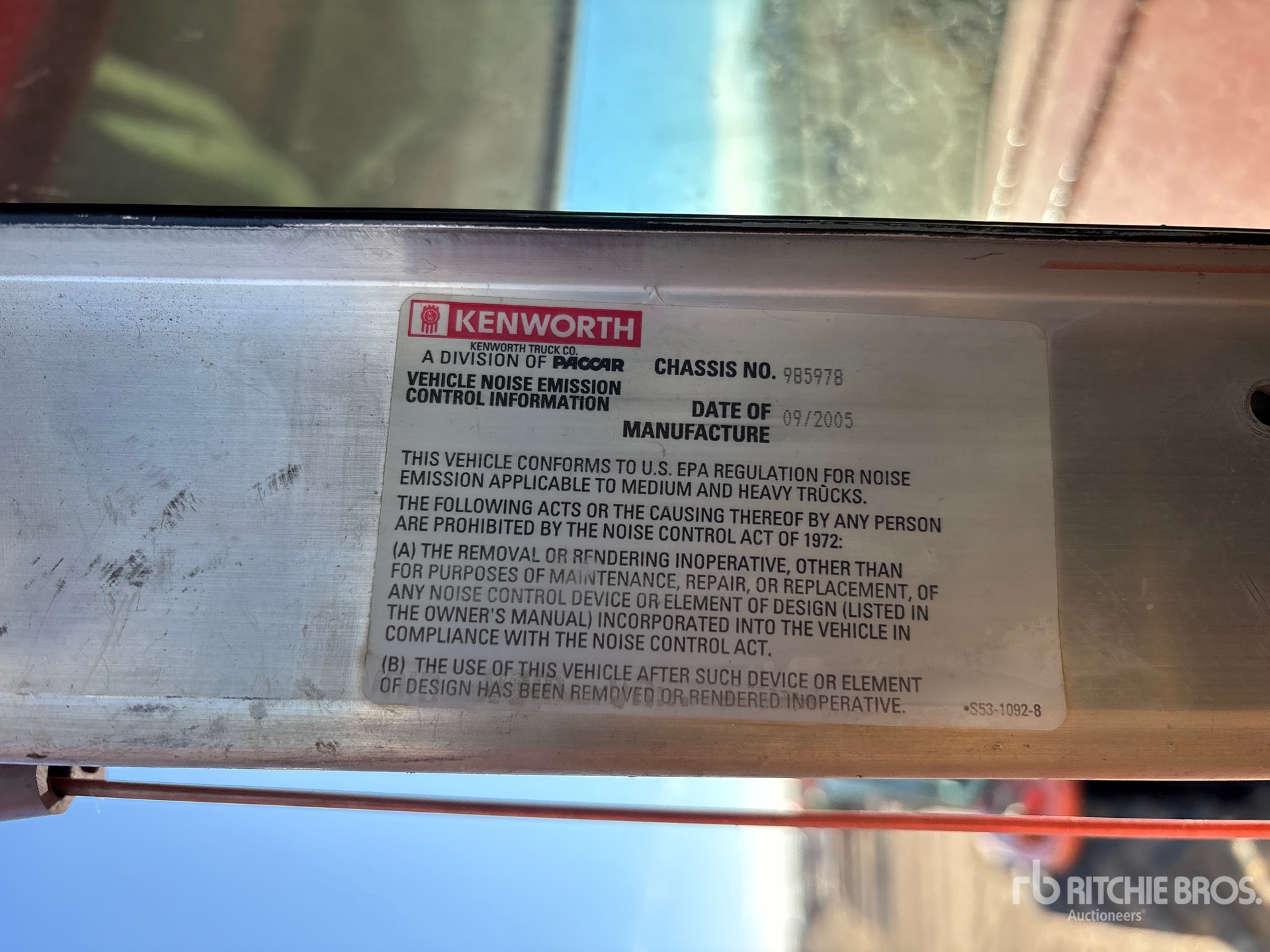 2006 Kenworth C500B