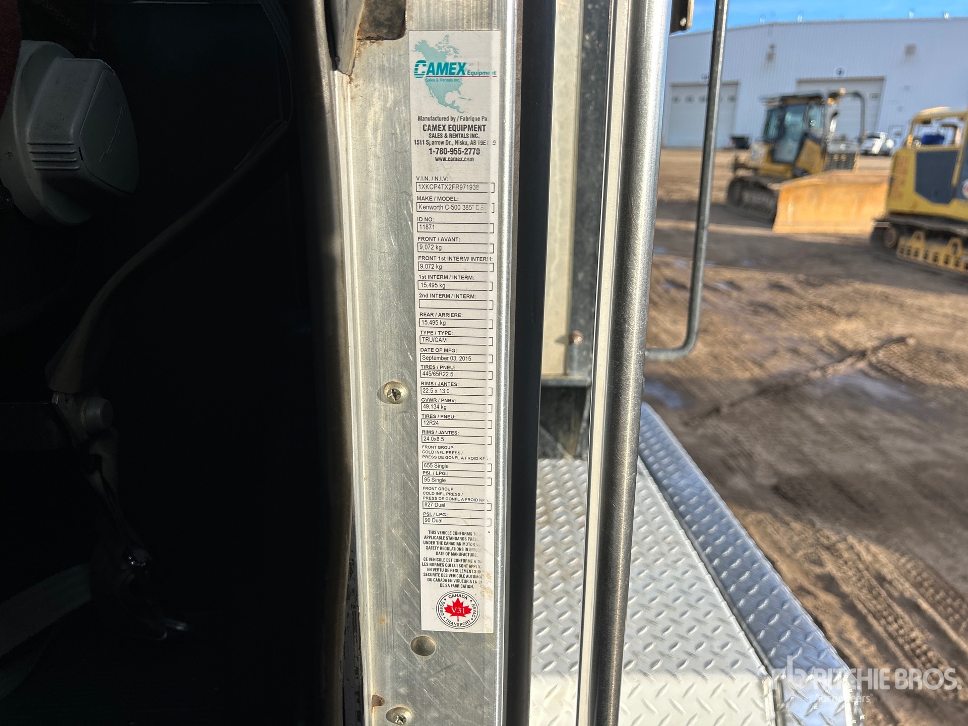 2015 Kenworth C500