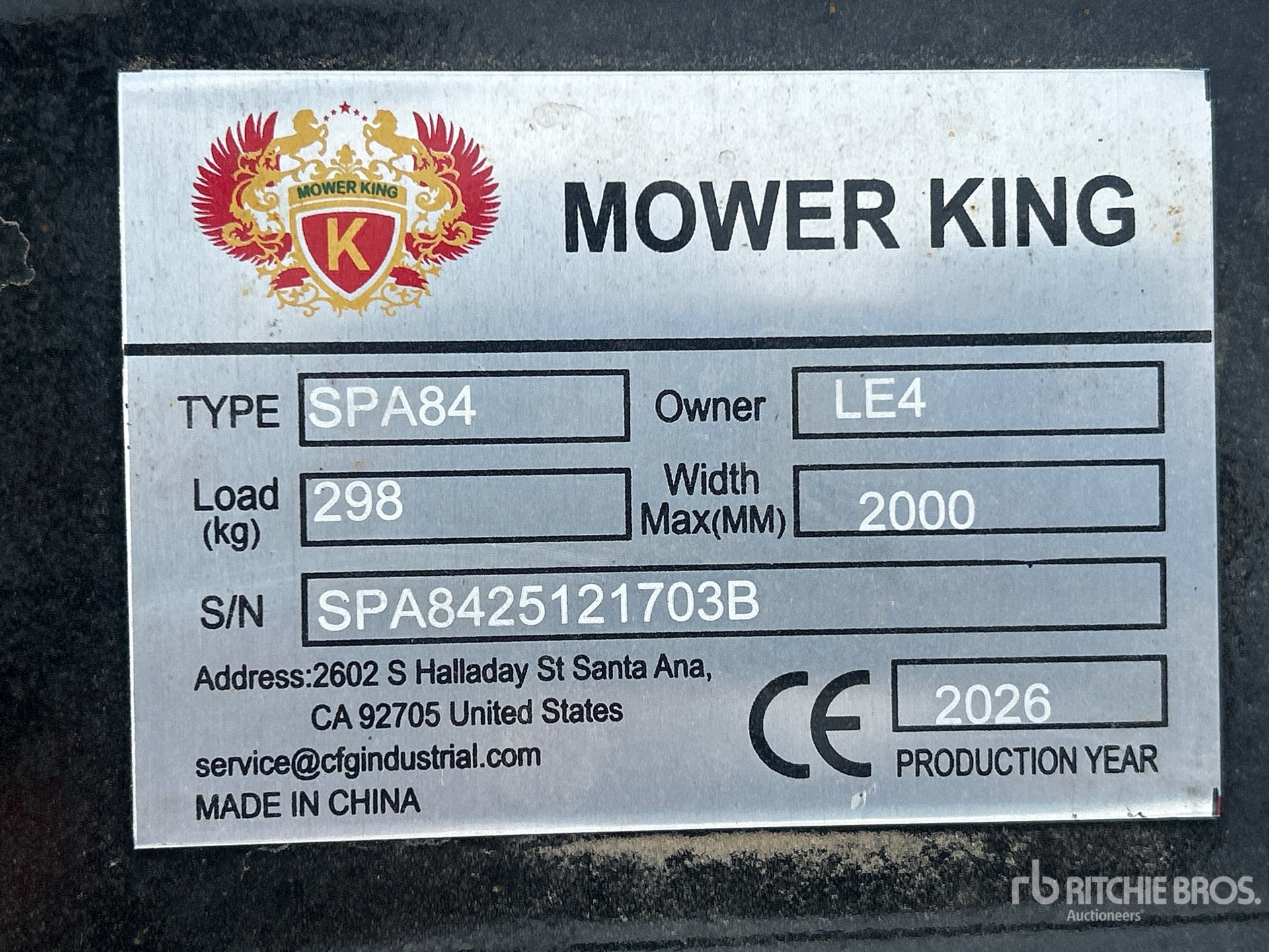 2026 Mower King SPA84