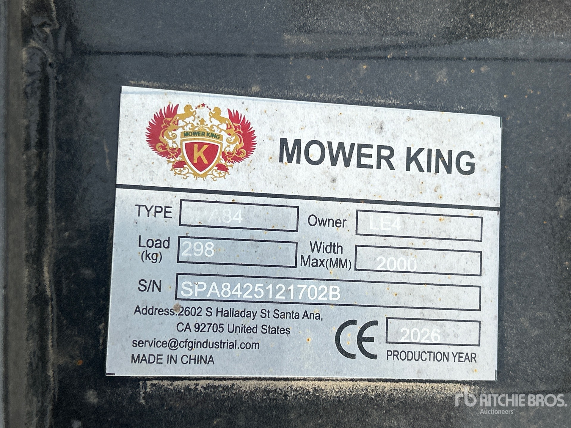 2026 Mower King SPA84