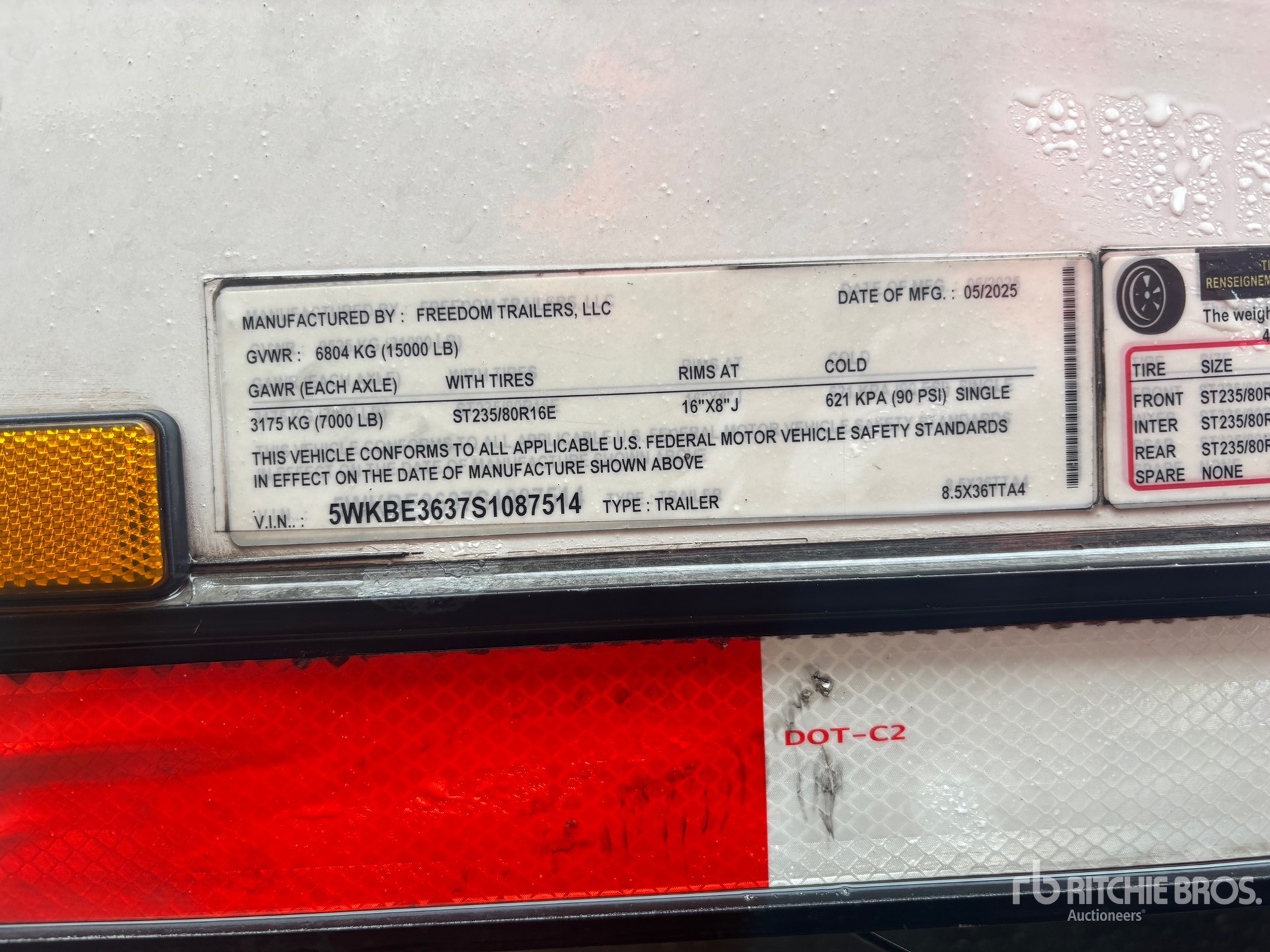 2025 Freedom Trailers Tri/A