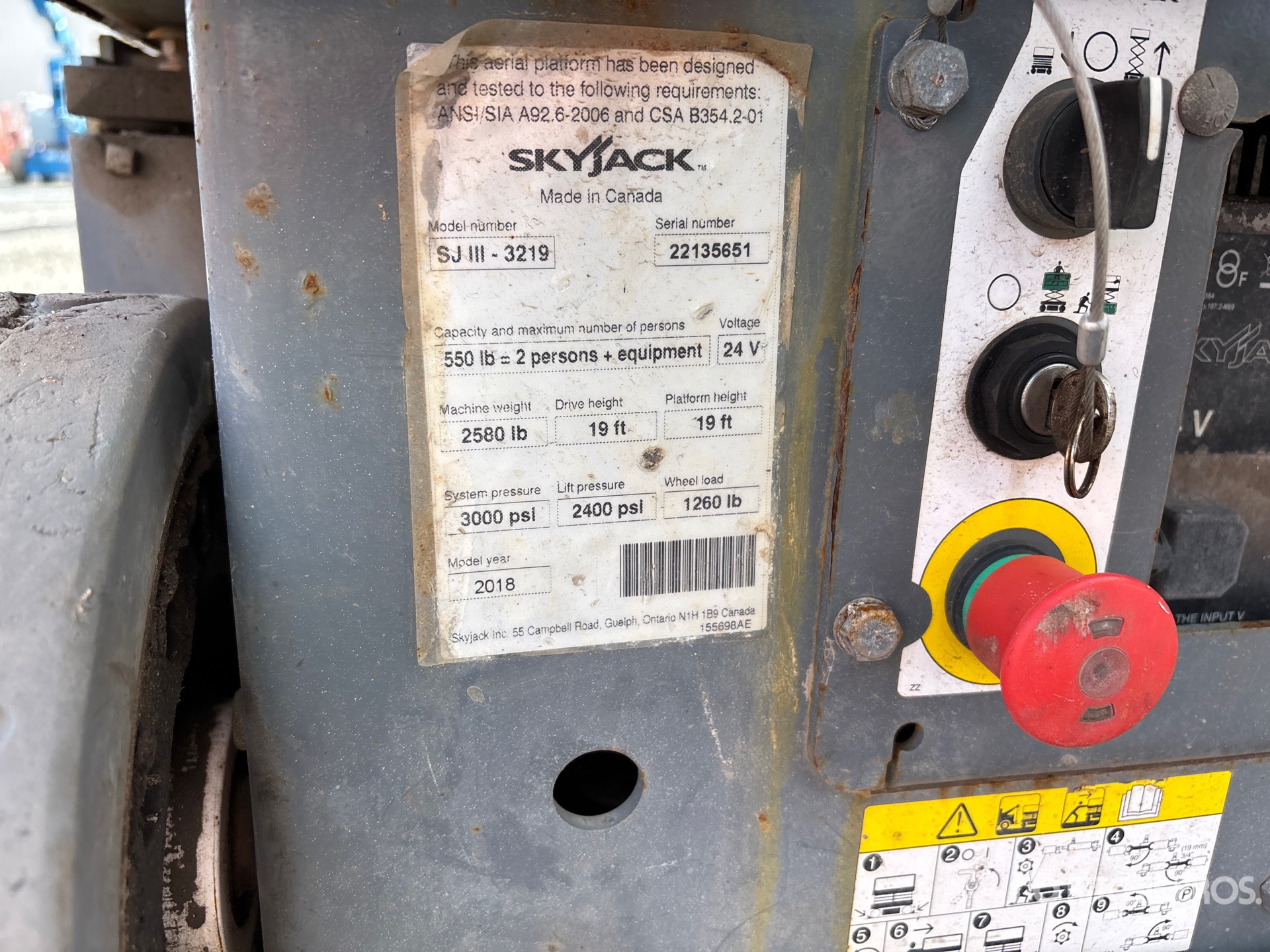 2018 Skyjack SJIII3219