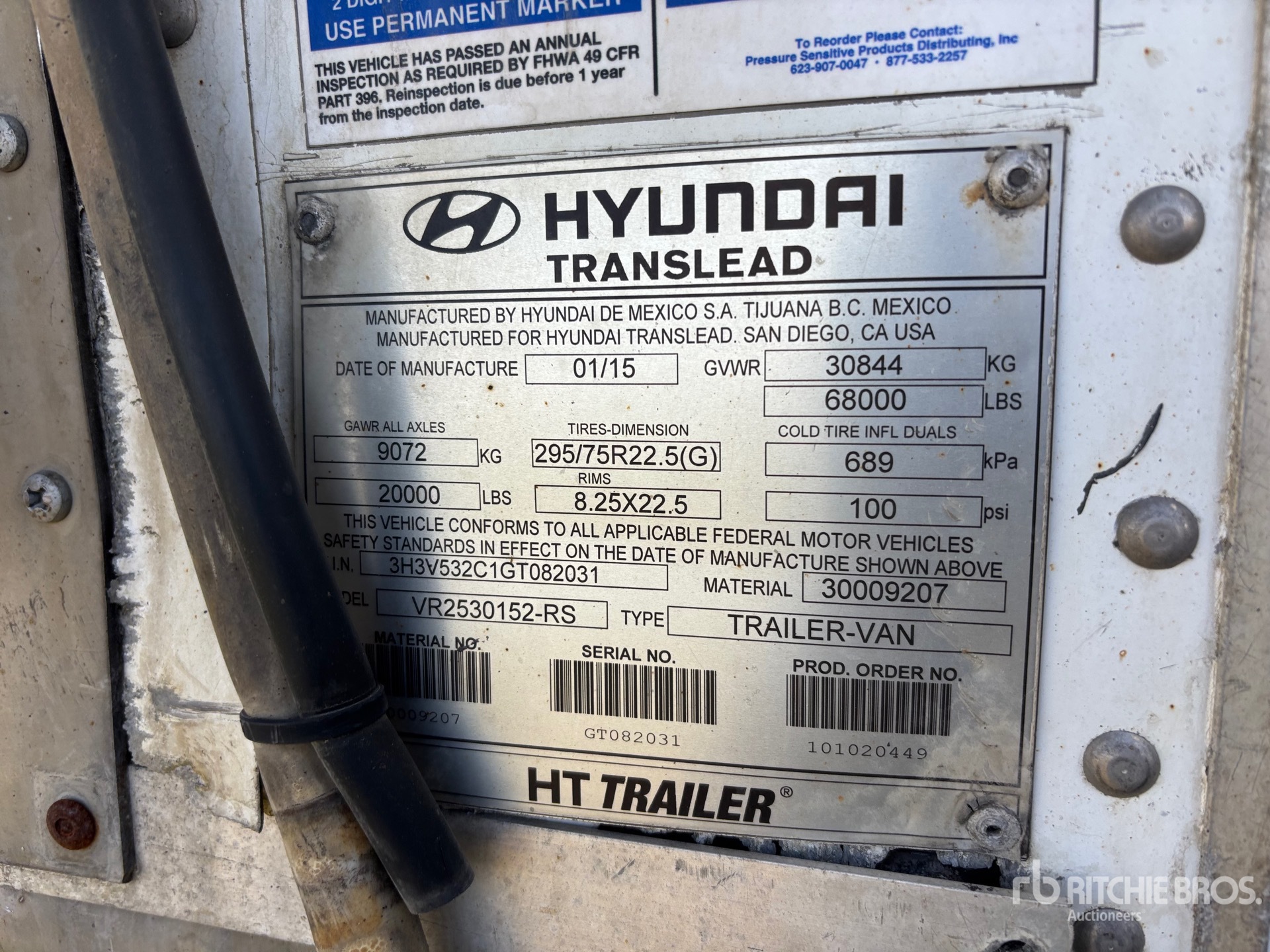 2016 Hyundai 53 FT X 102 IN T/A MULTI -TEMP