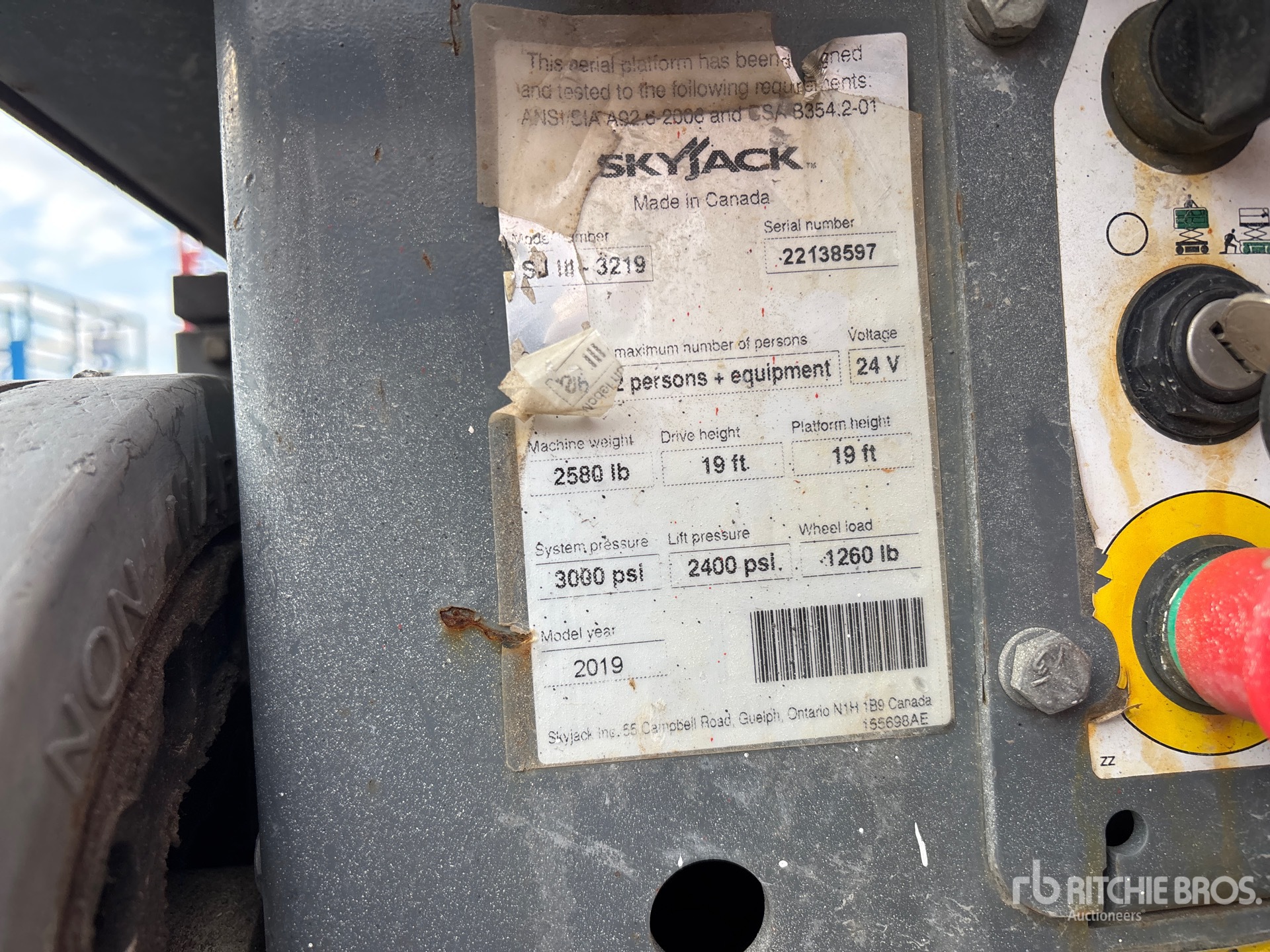 2019 Skyjack SJIII3219