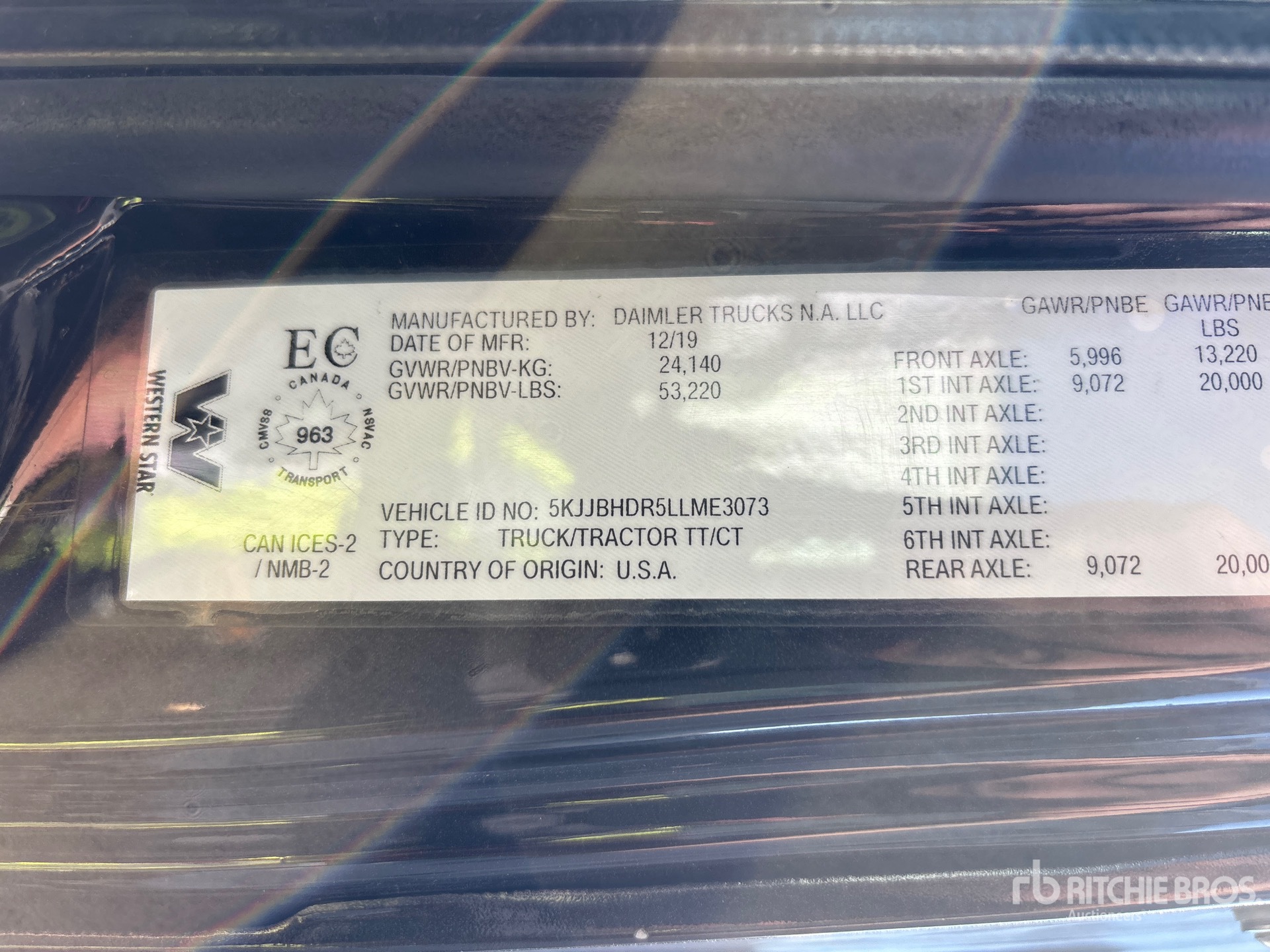 2020 Western Star 5700