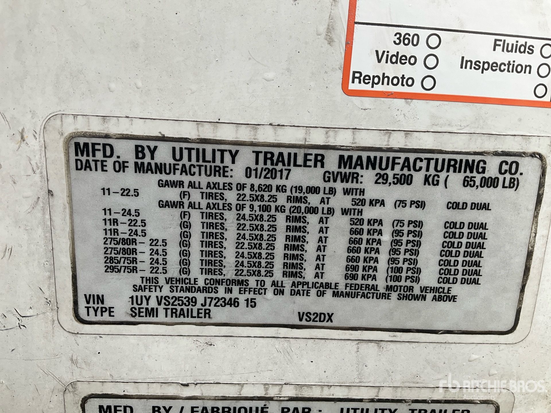 2018 Utility VS2DX