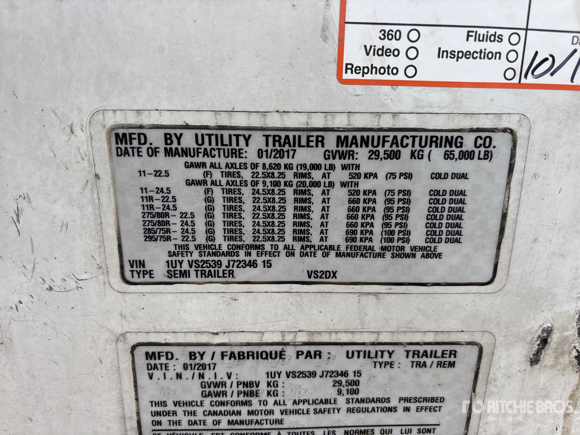 2018 Utility VS2DX