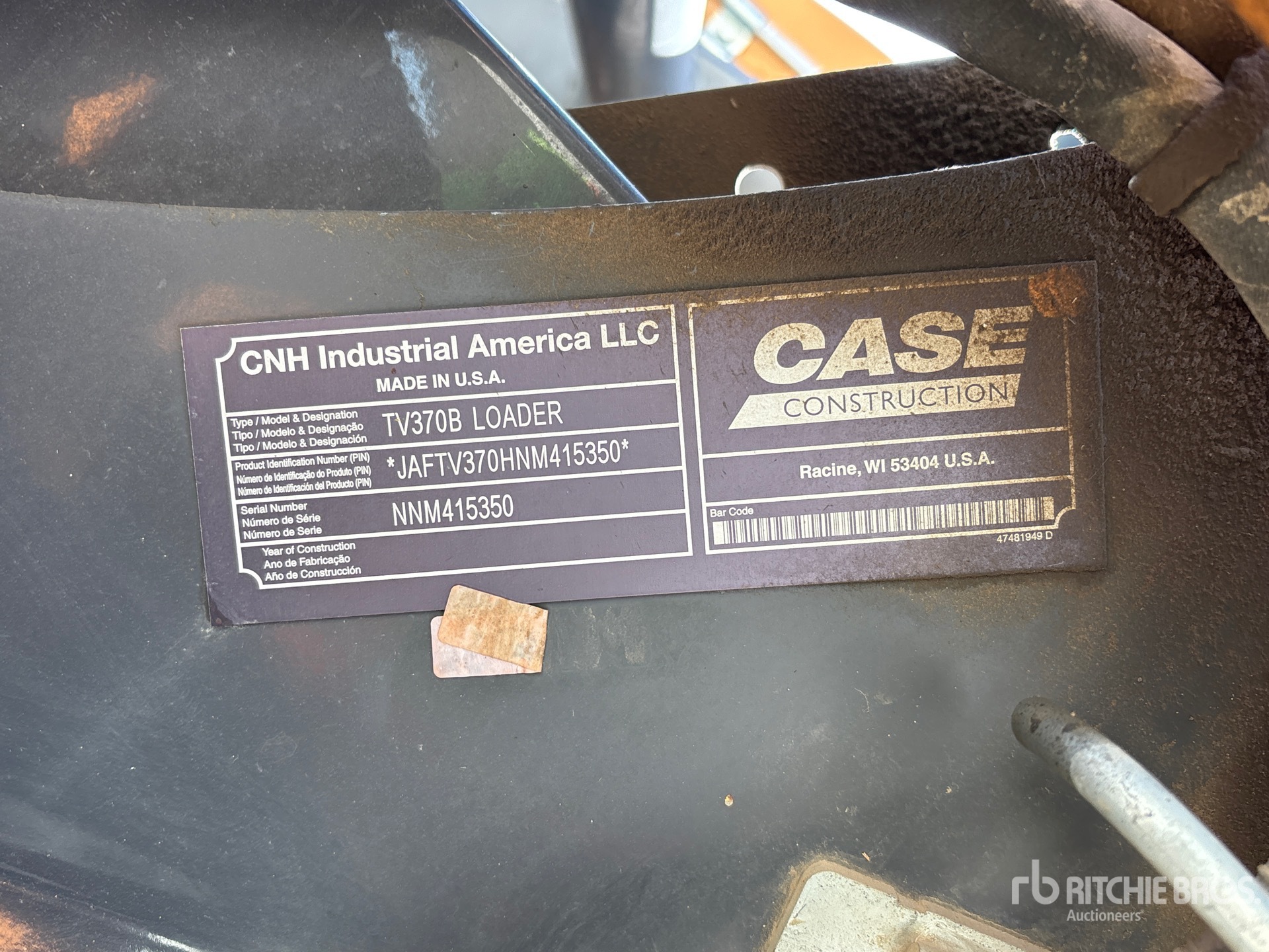 2022 Case TV370B