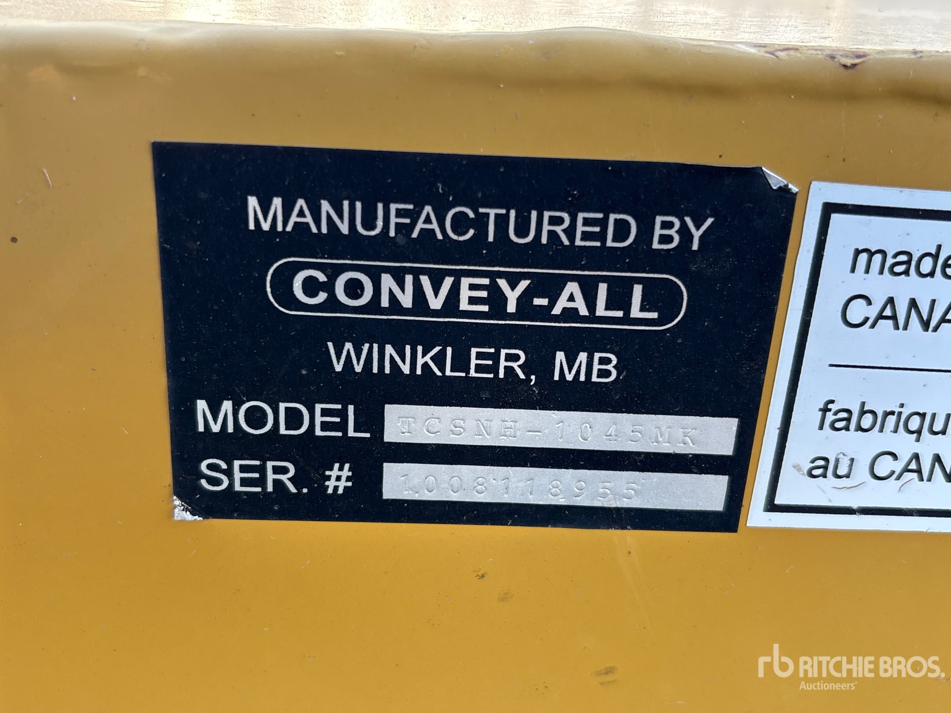 2015 Convey-All TCSNH-1045-HDMK