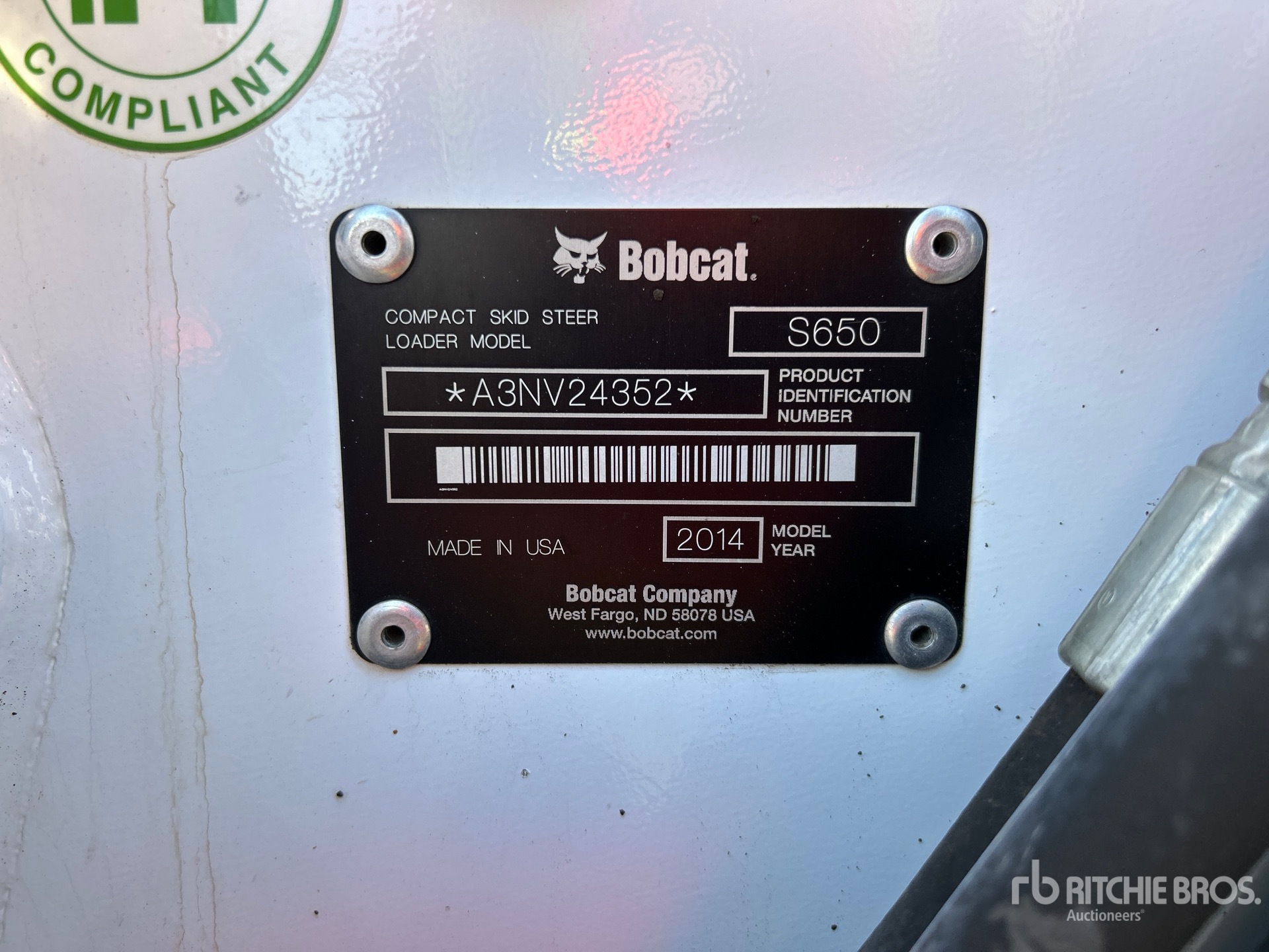 2014 Bobcat S650