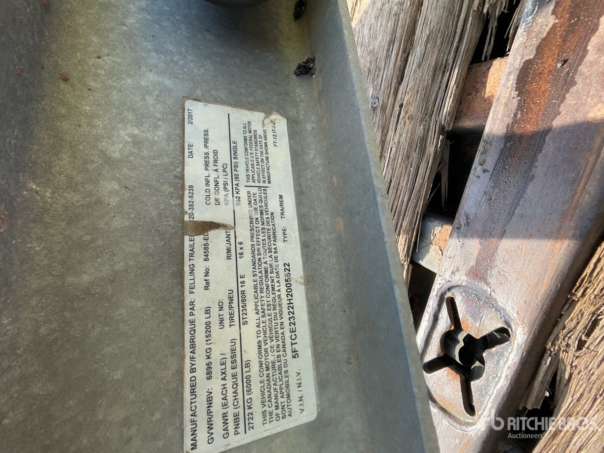 2017 Felling Trailers, Inc. FT-12 IT-I-G