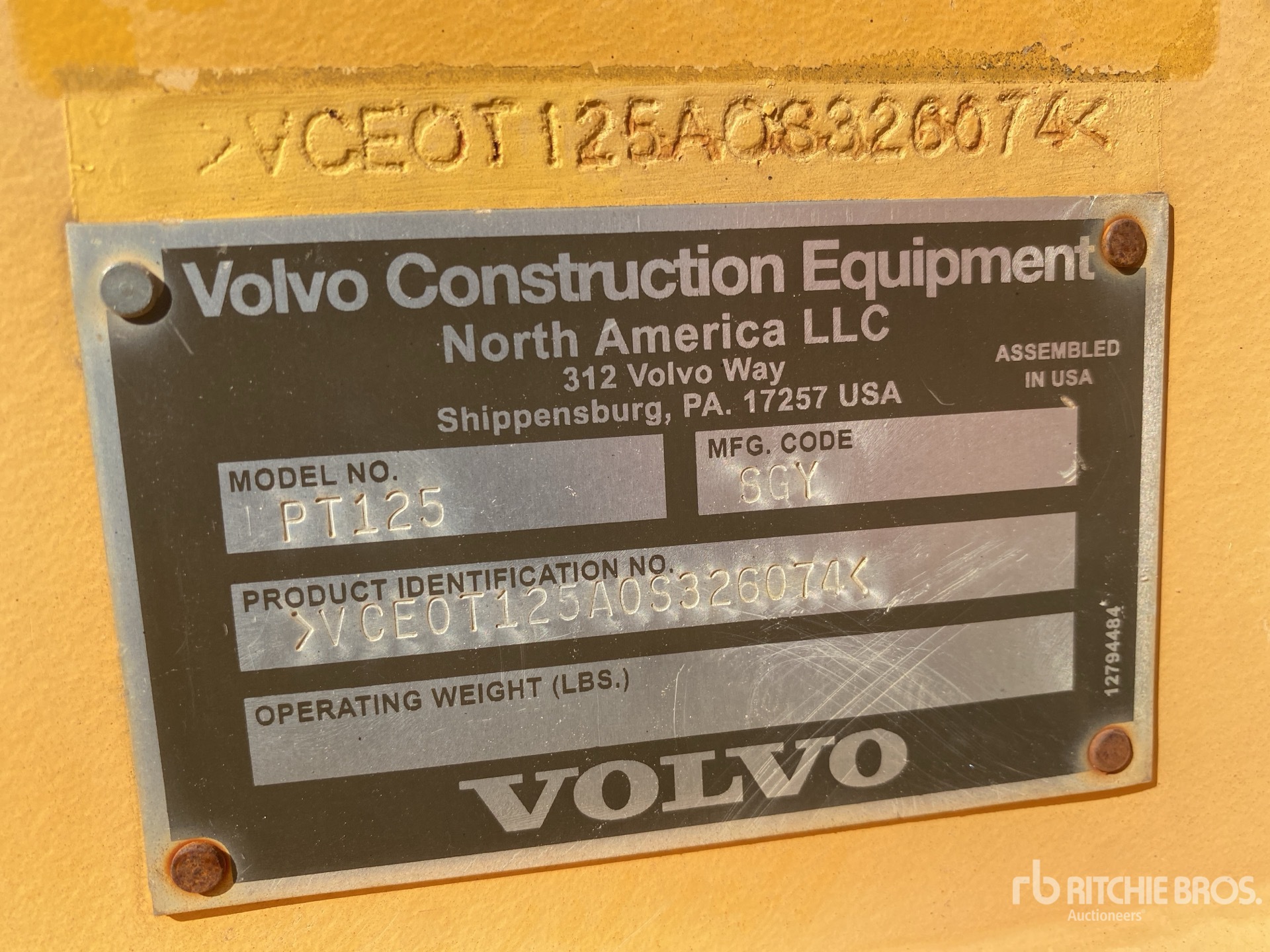 2014 Volvo PT125
