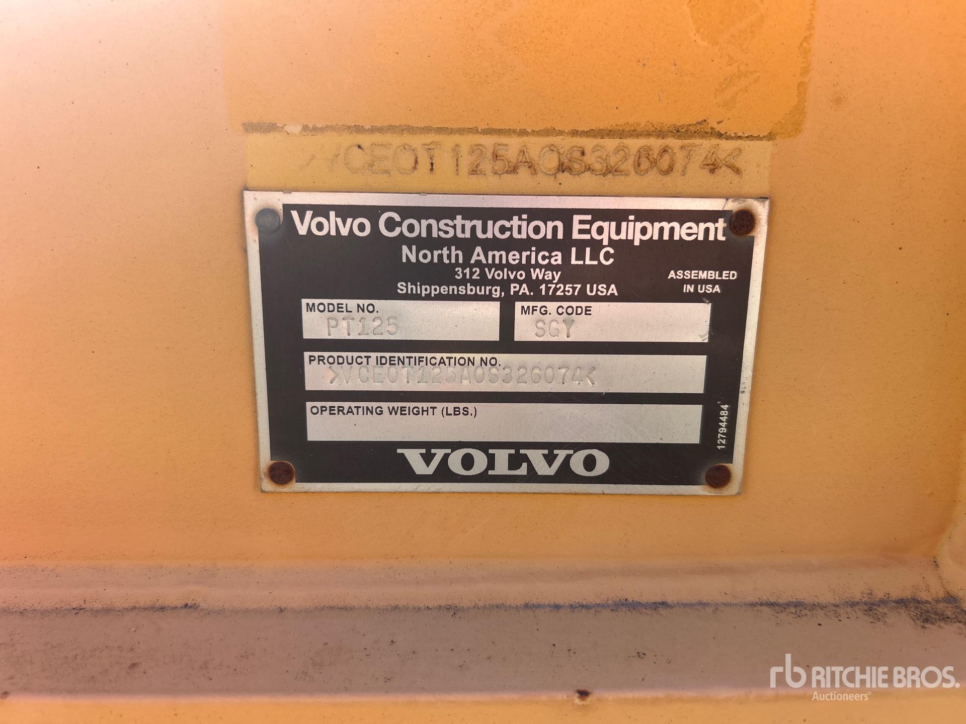 2014 Volvo PT125