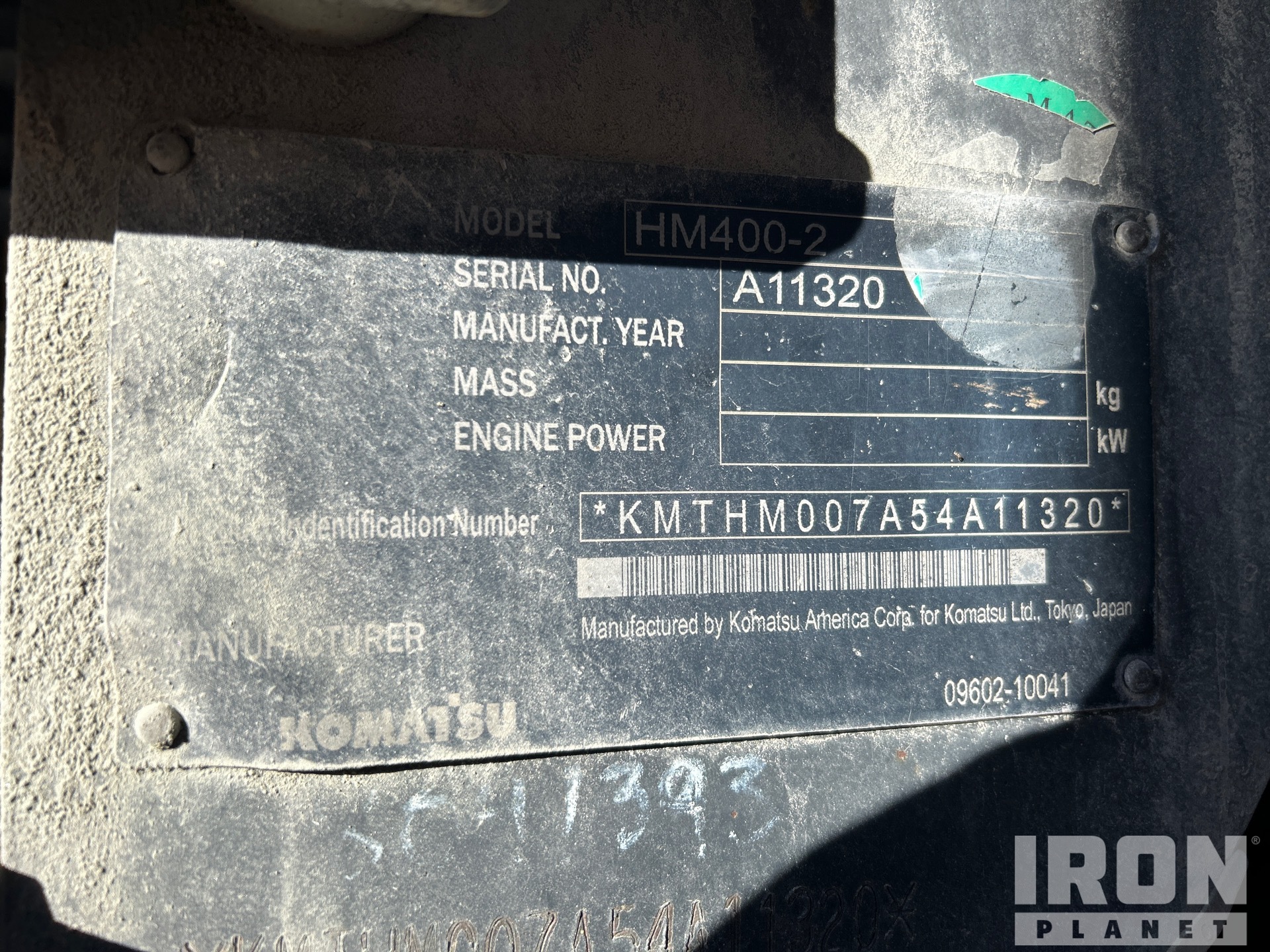 2009 Komatsu HM400-2