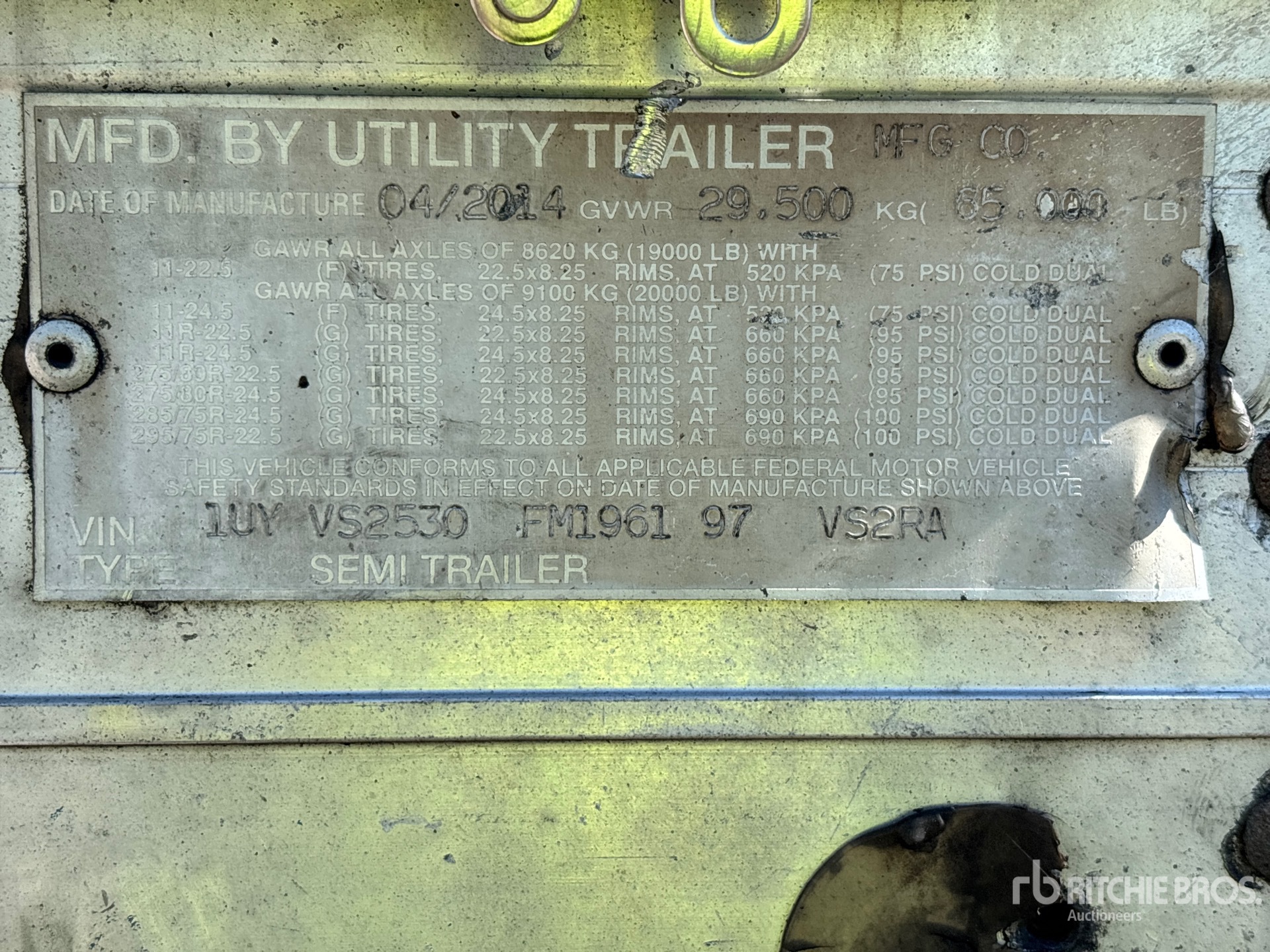 2015 Utility VS2RA