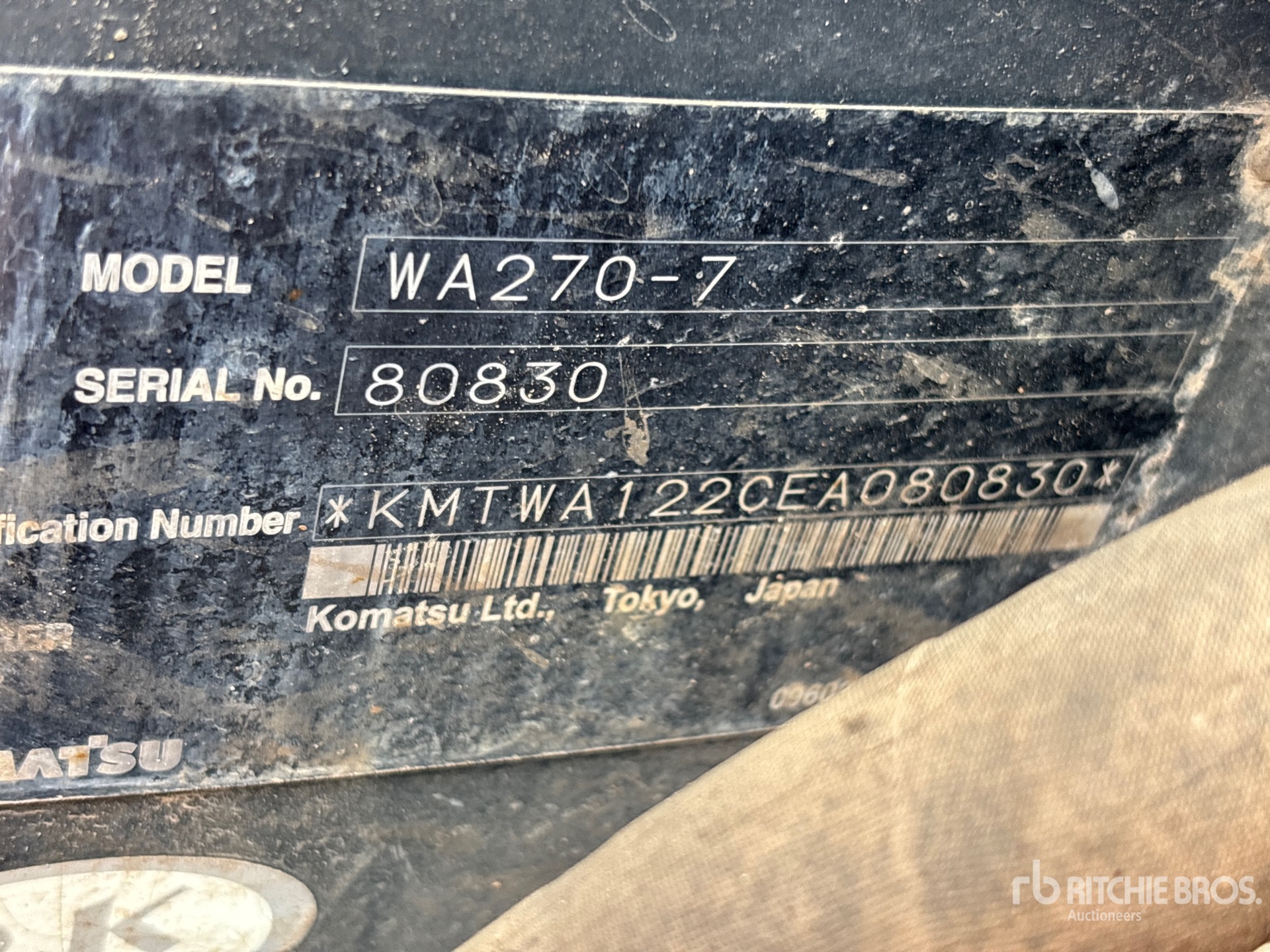 2016 Komatsu WA270-7