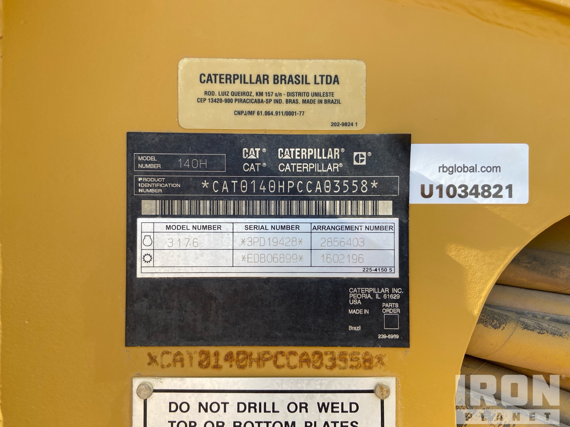 2007 Caterpillar 140H VHP PLUS