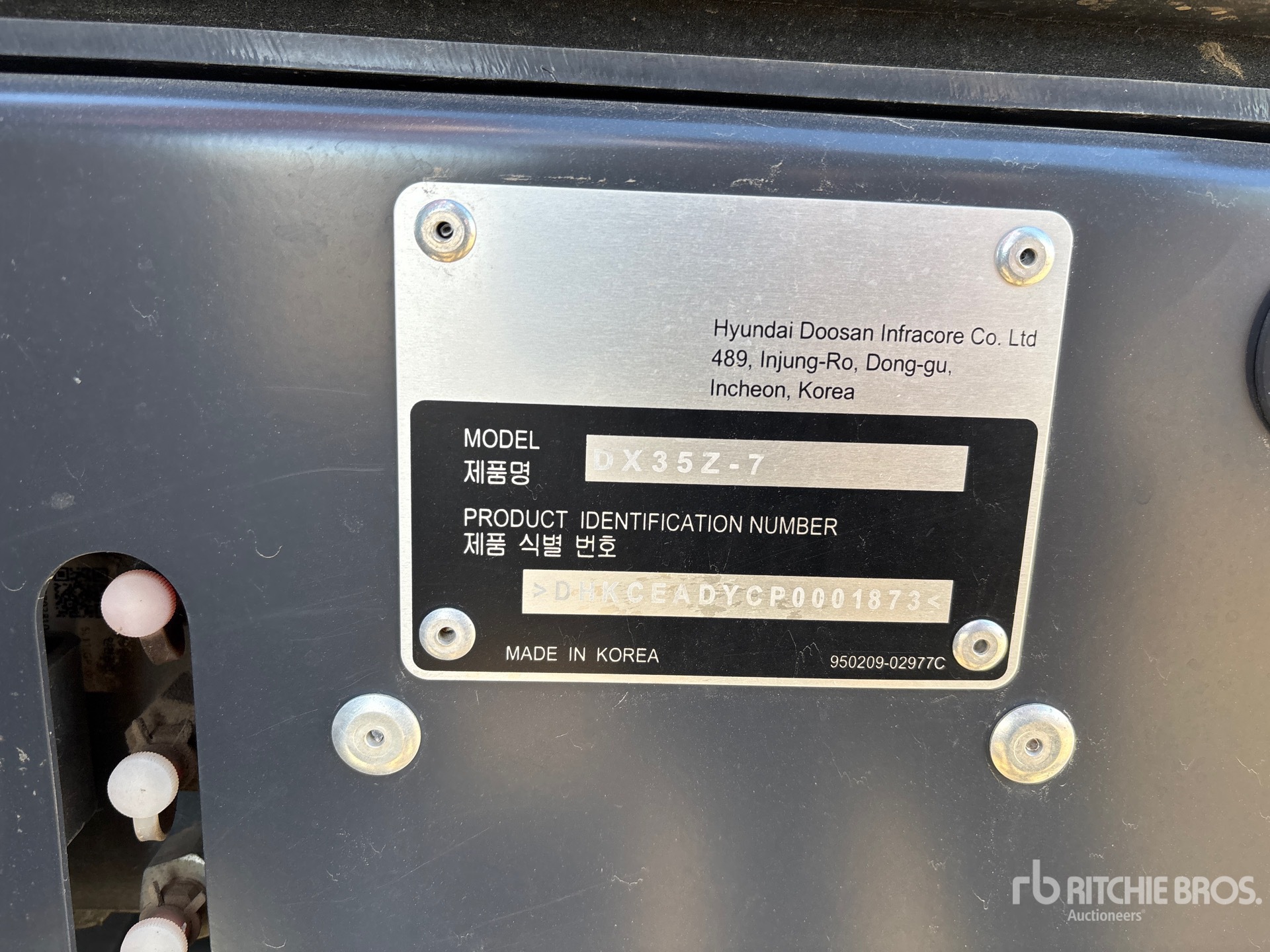 2023 Develon DX35Z-7