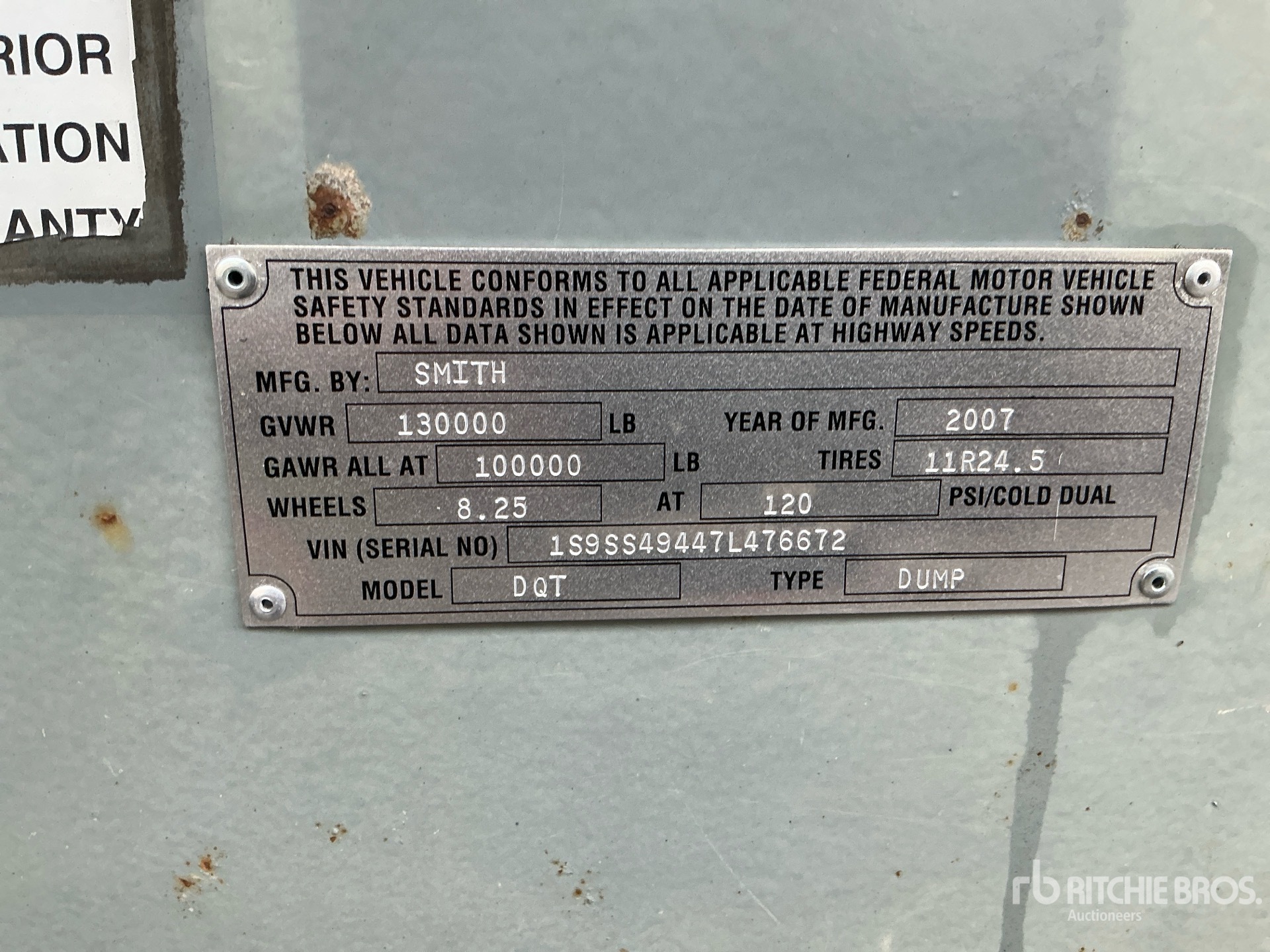2007 Smithco 36 FT QUAD/A