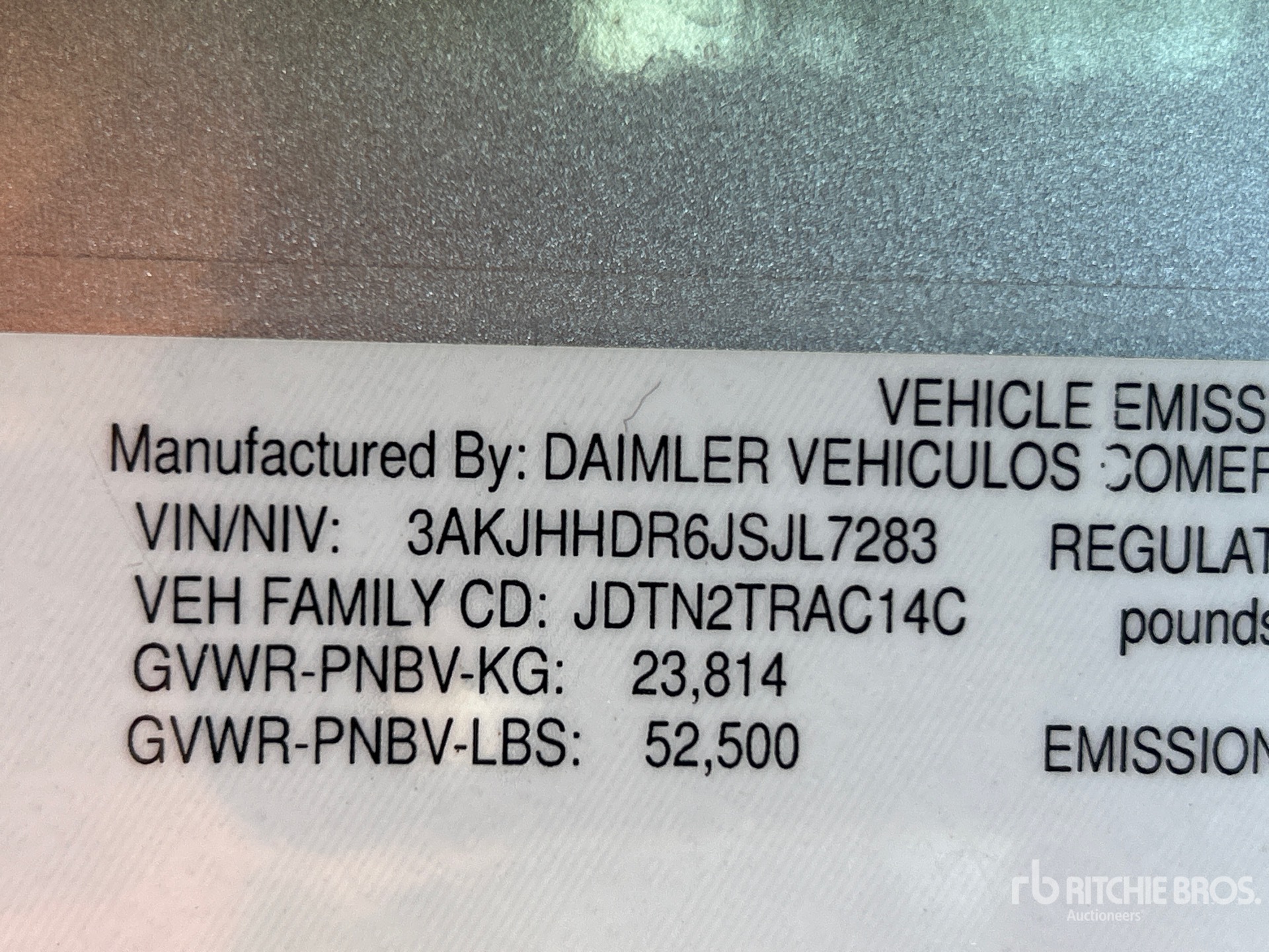 2018 Freightliner CASCADIA 126