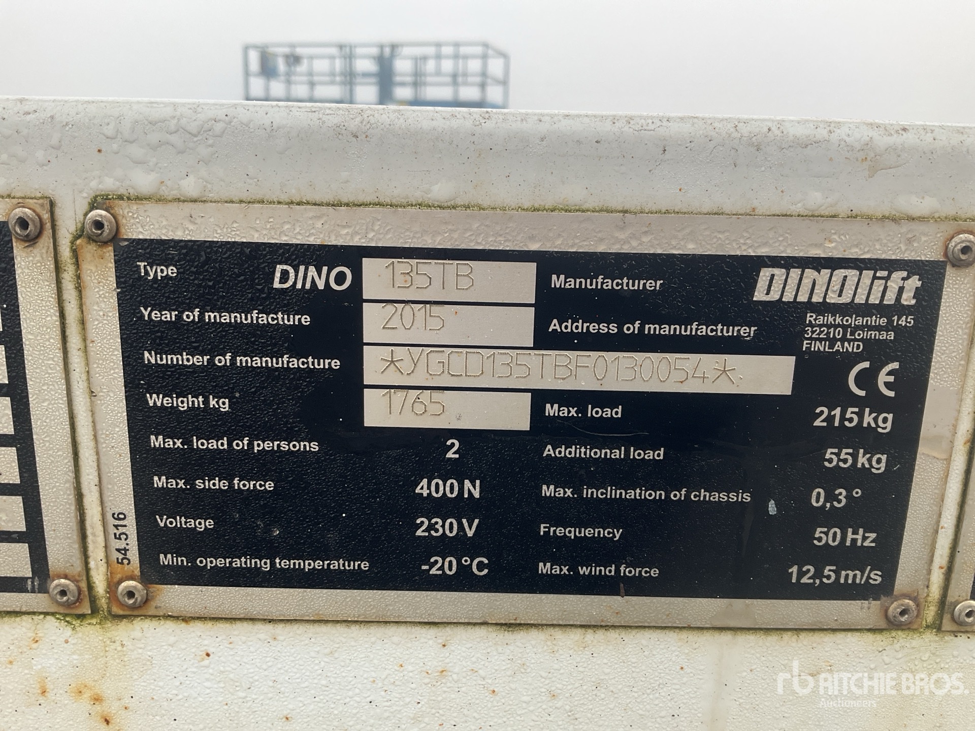 2015 Dino 135TB