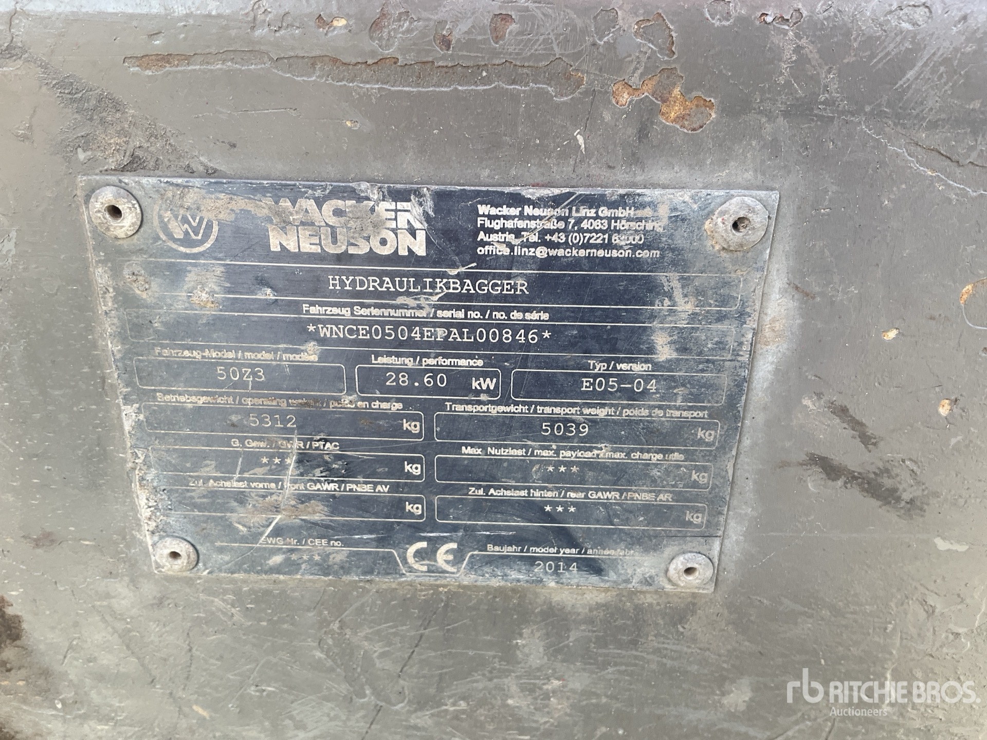 2014 Wacker Neuson 50Z3