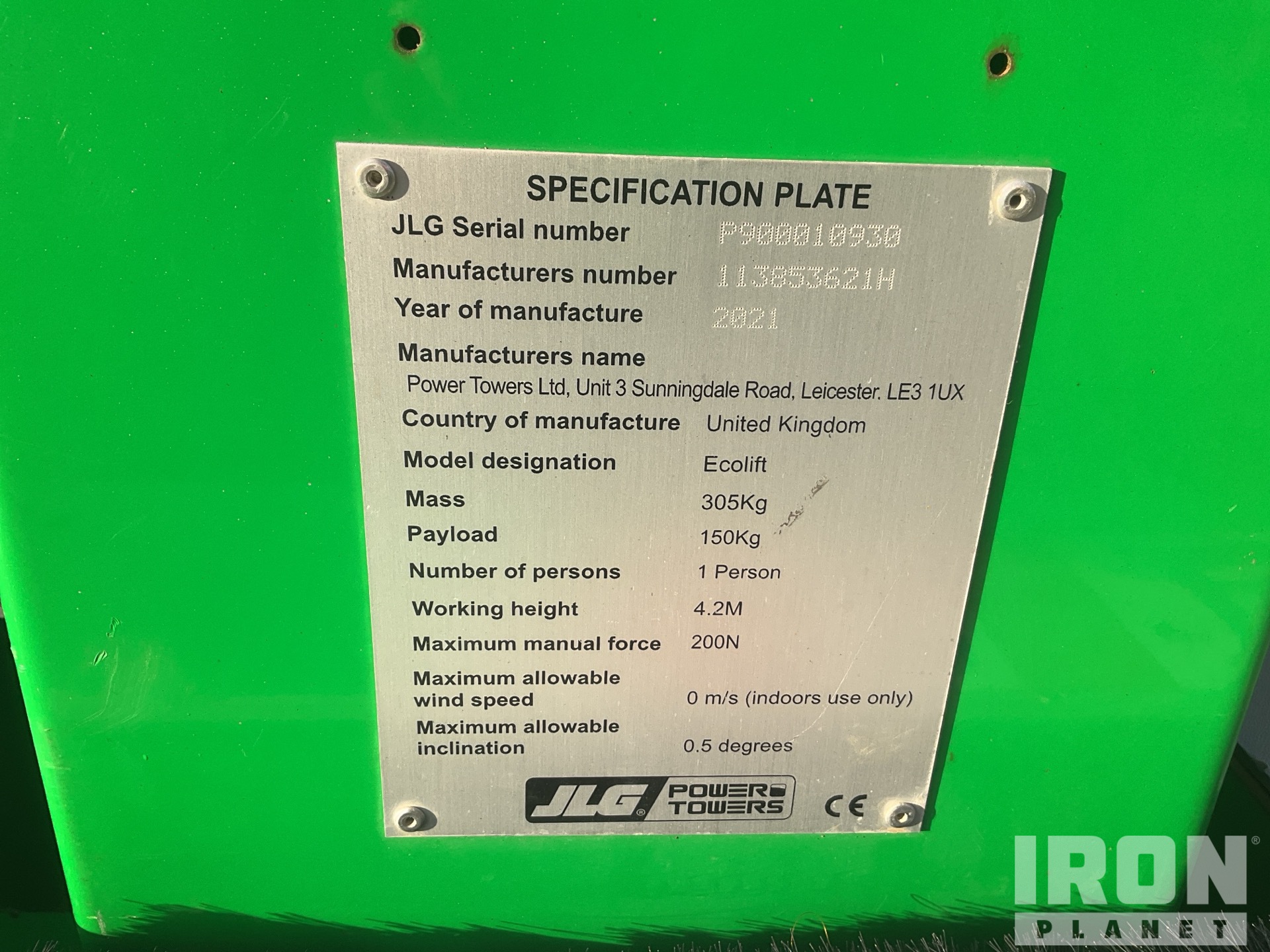 2021 JLG ECO LIFT