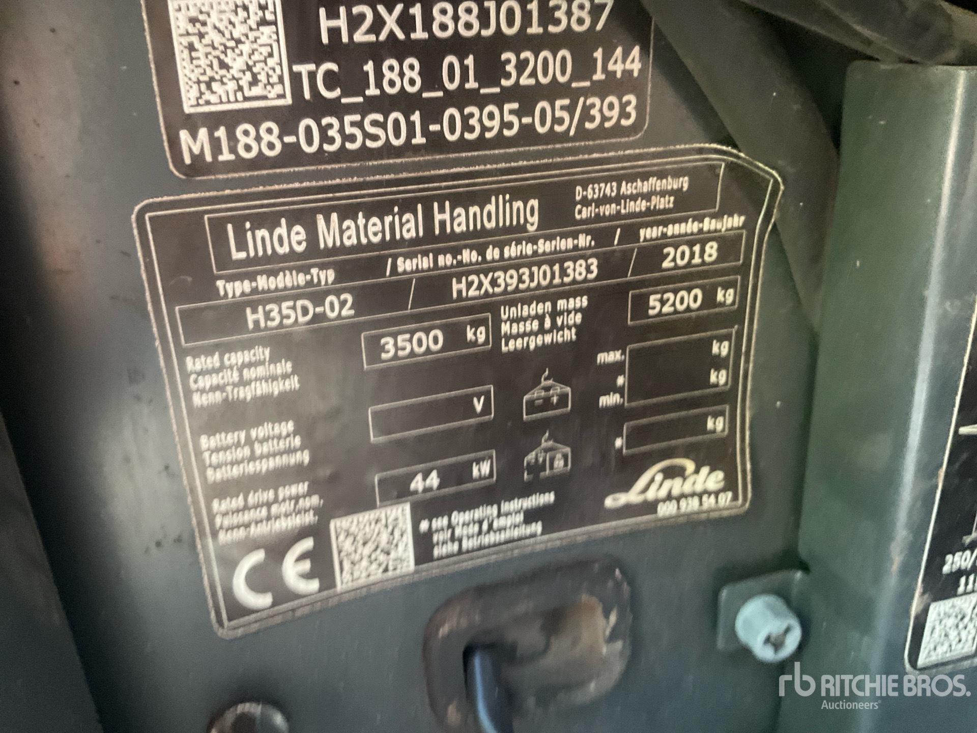 2018 Linde H35D-02