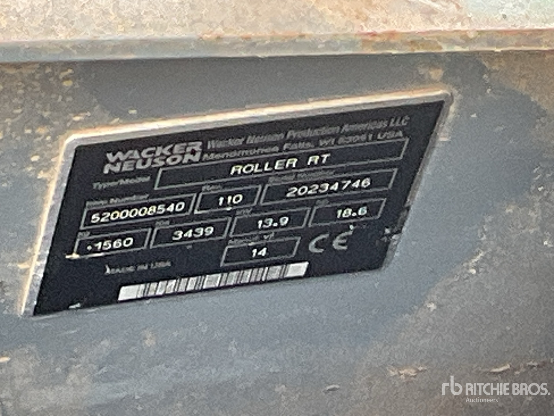 2014 Wacker Neuson TANDEM ROLLER
