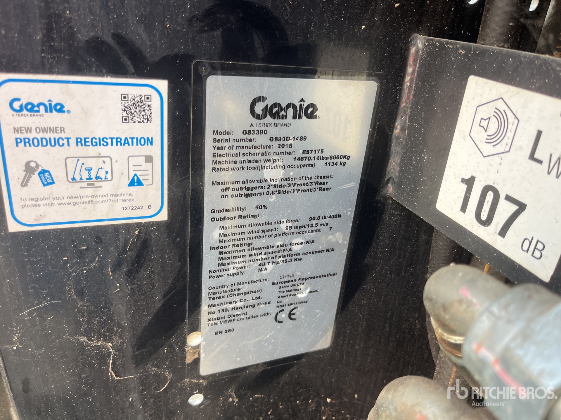 2018 Genie GS-3390