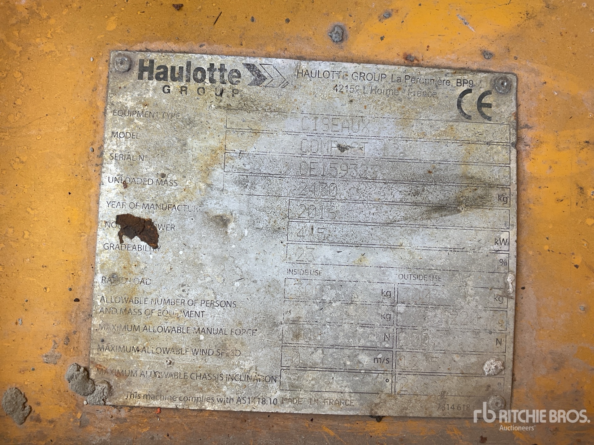 2016 Haulotte COMPACT 12