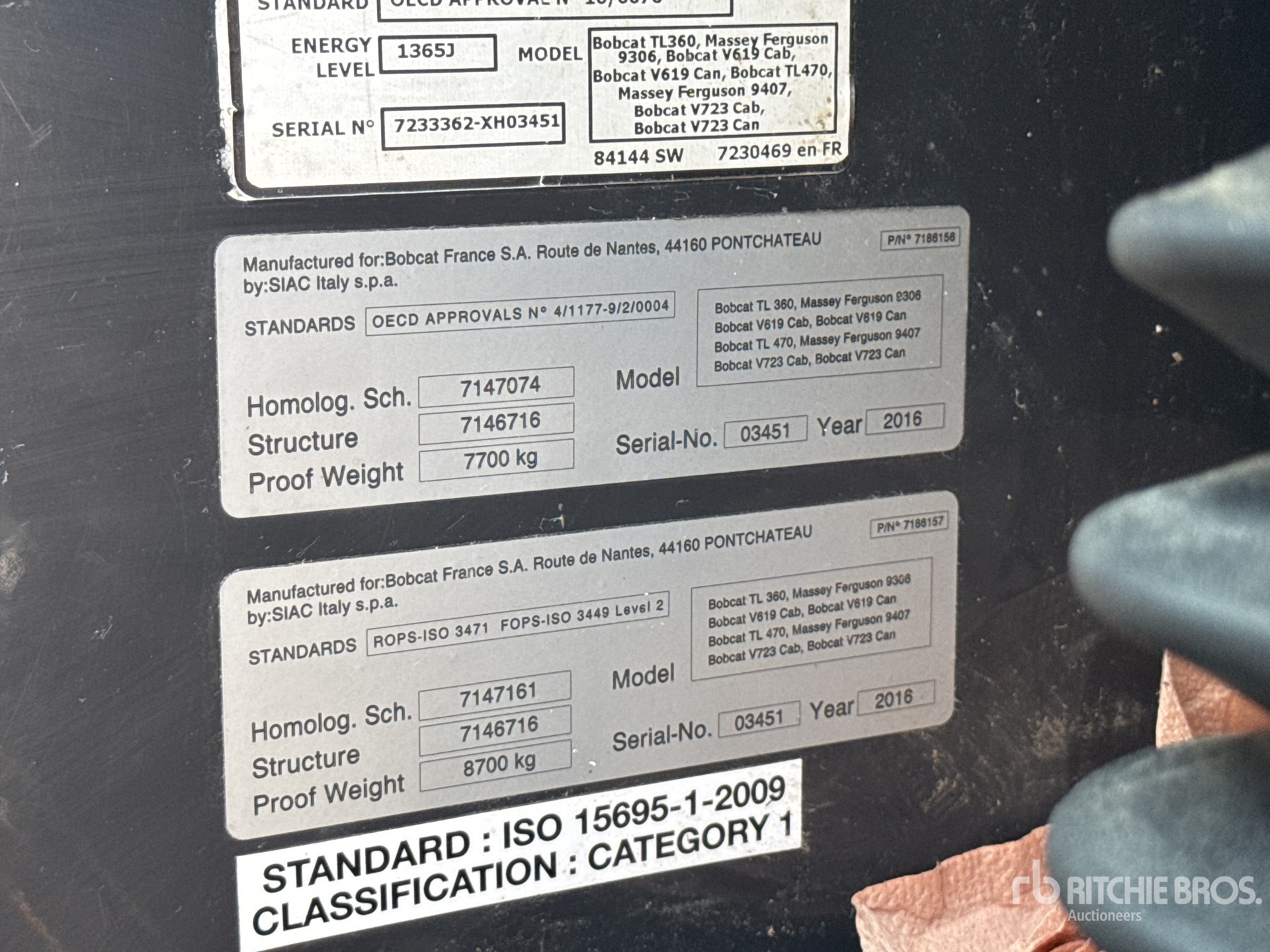 2016 Bobcat TL470XHF