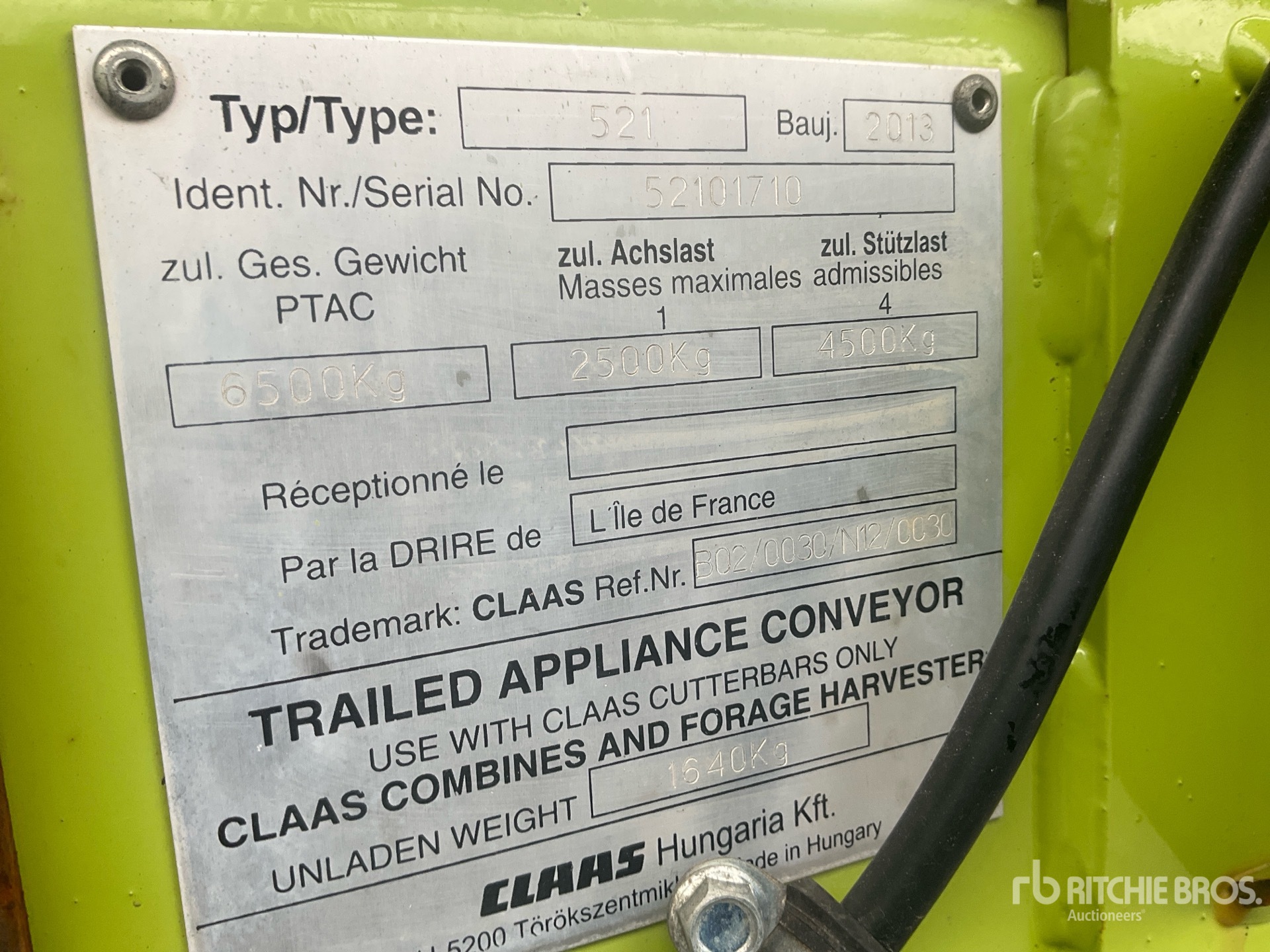 2013 Claas V900