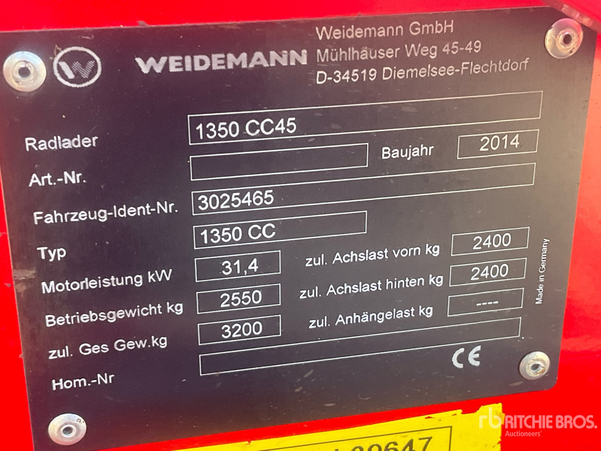 2014 Weidemann 1350 CC45