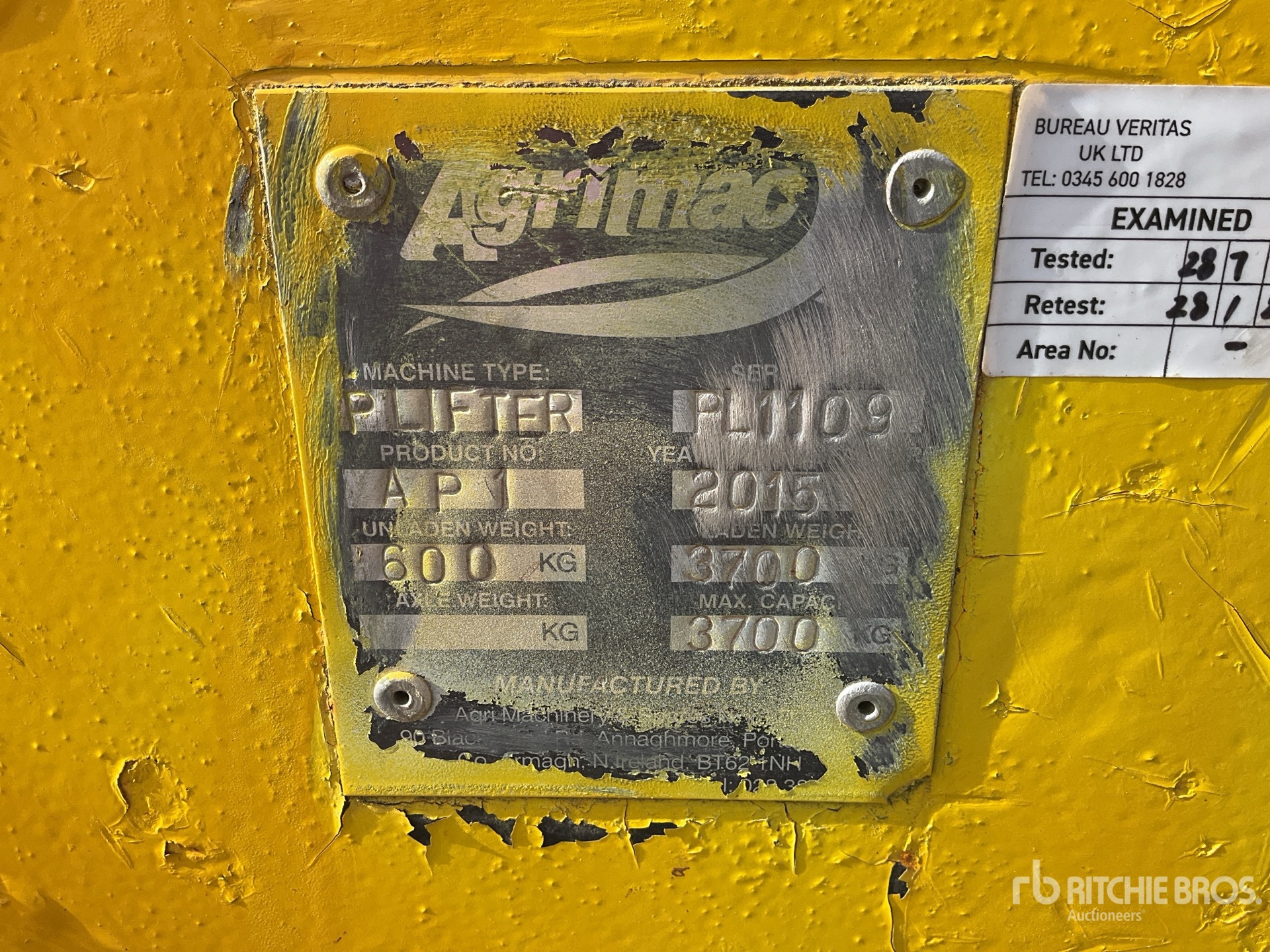 2015 Agrimac LIFTING EQUIPMENT