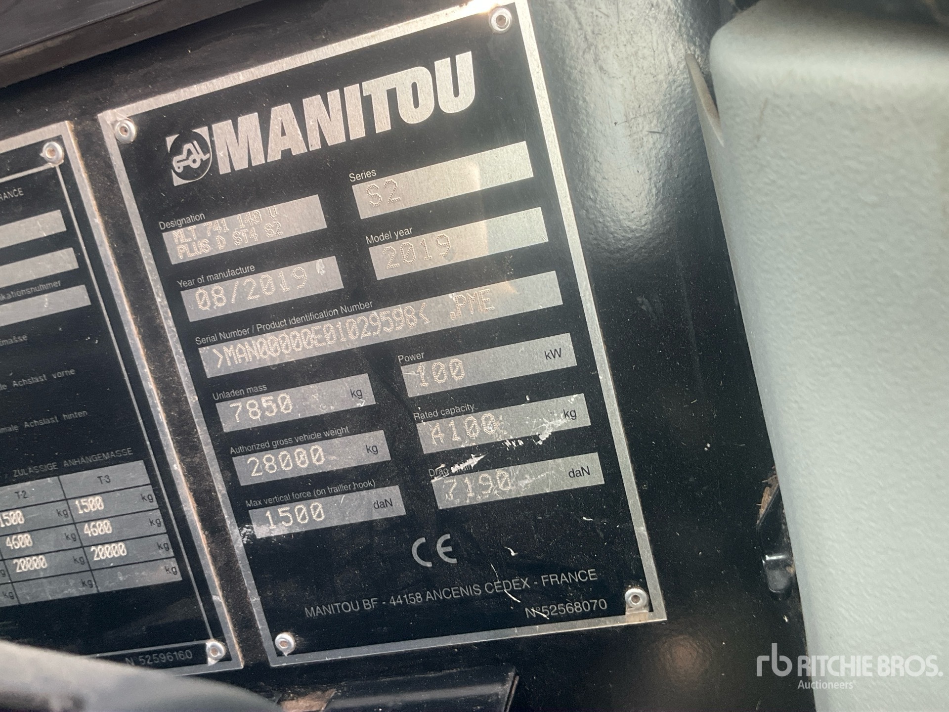 2019 Manitou MLT741-140V+
