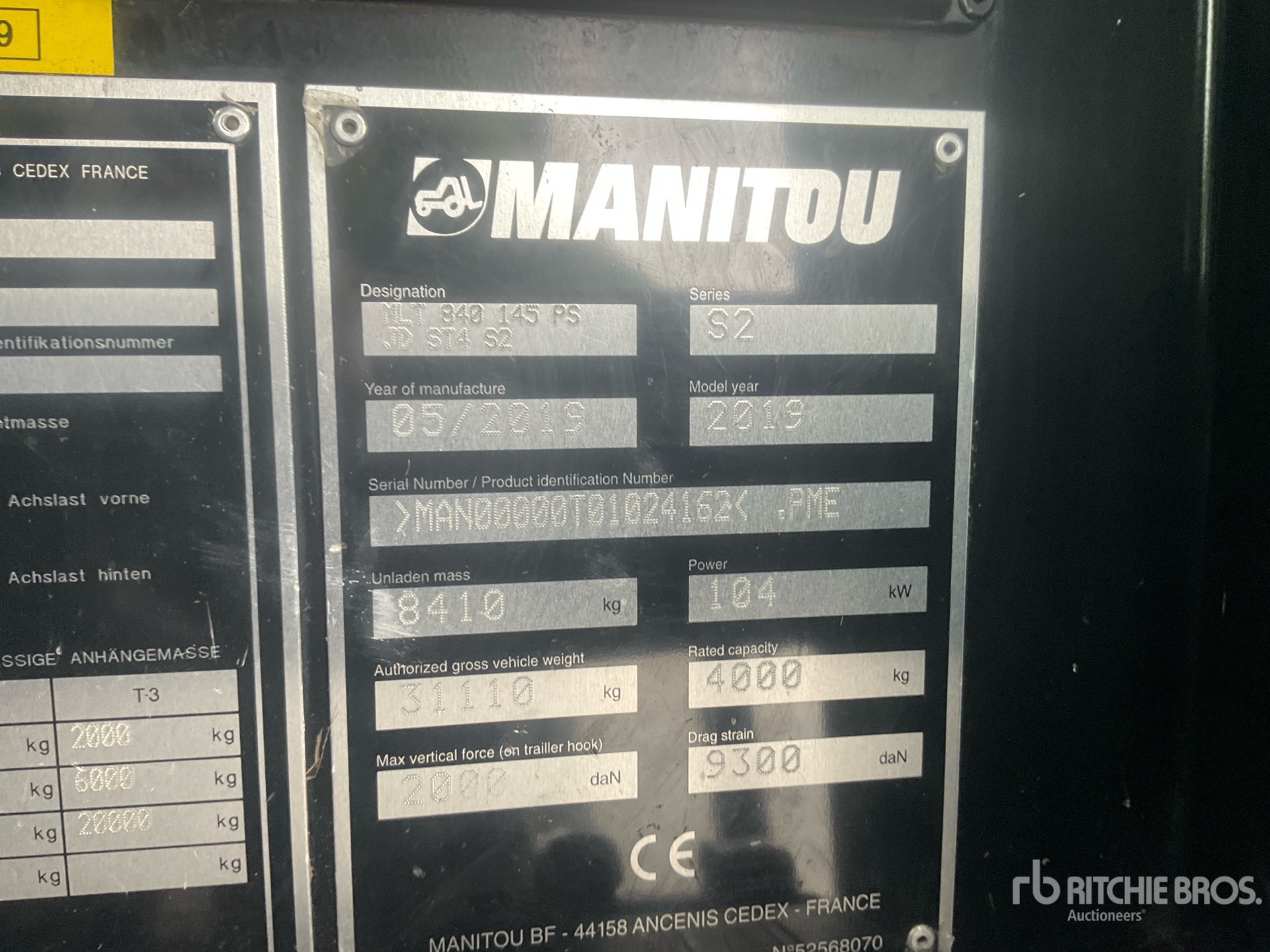 2019 Manitou MLT840-145