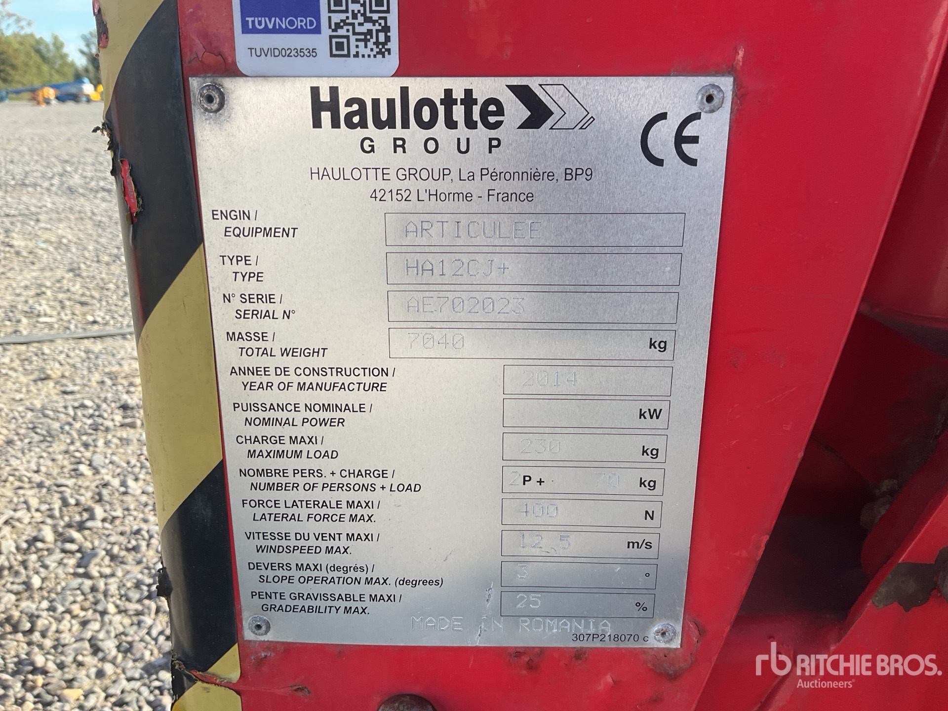 2014 Haulotte HA12CJ+