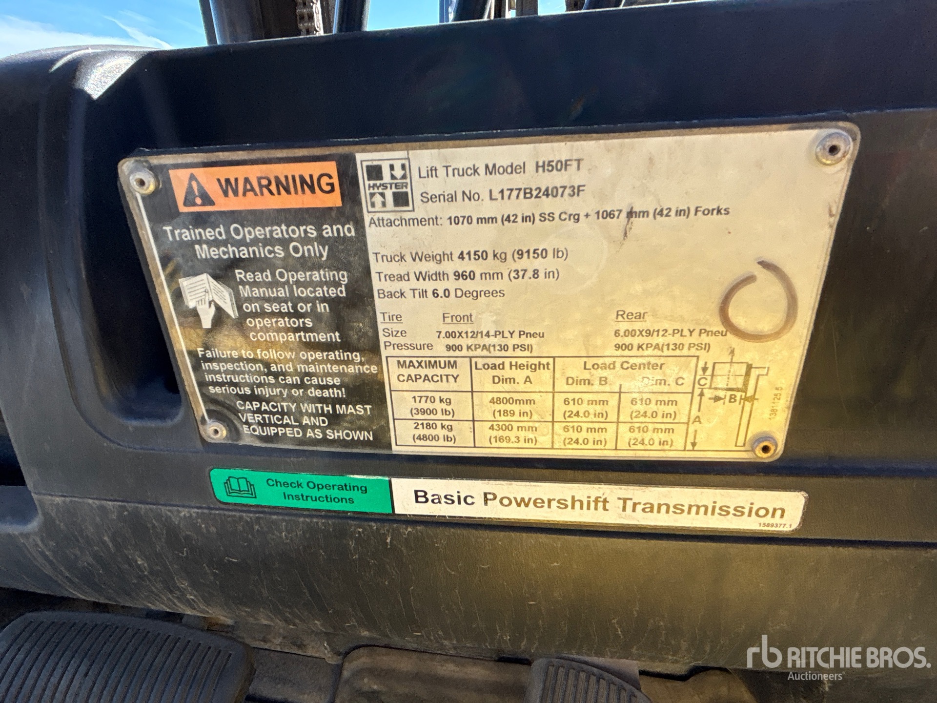 2008 Hyster H50FT