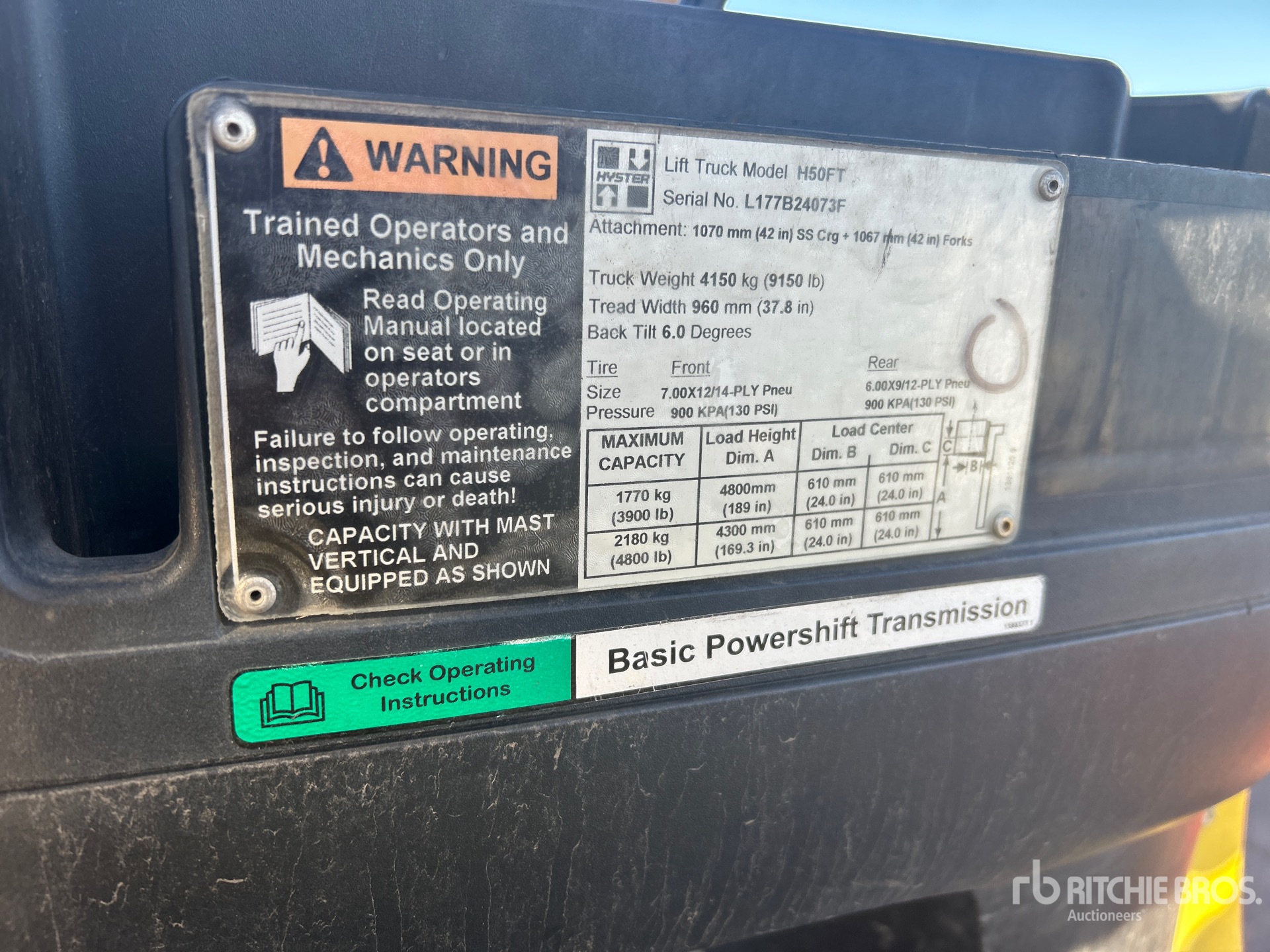 2008 Hyster H50FT