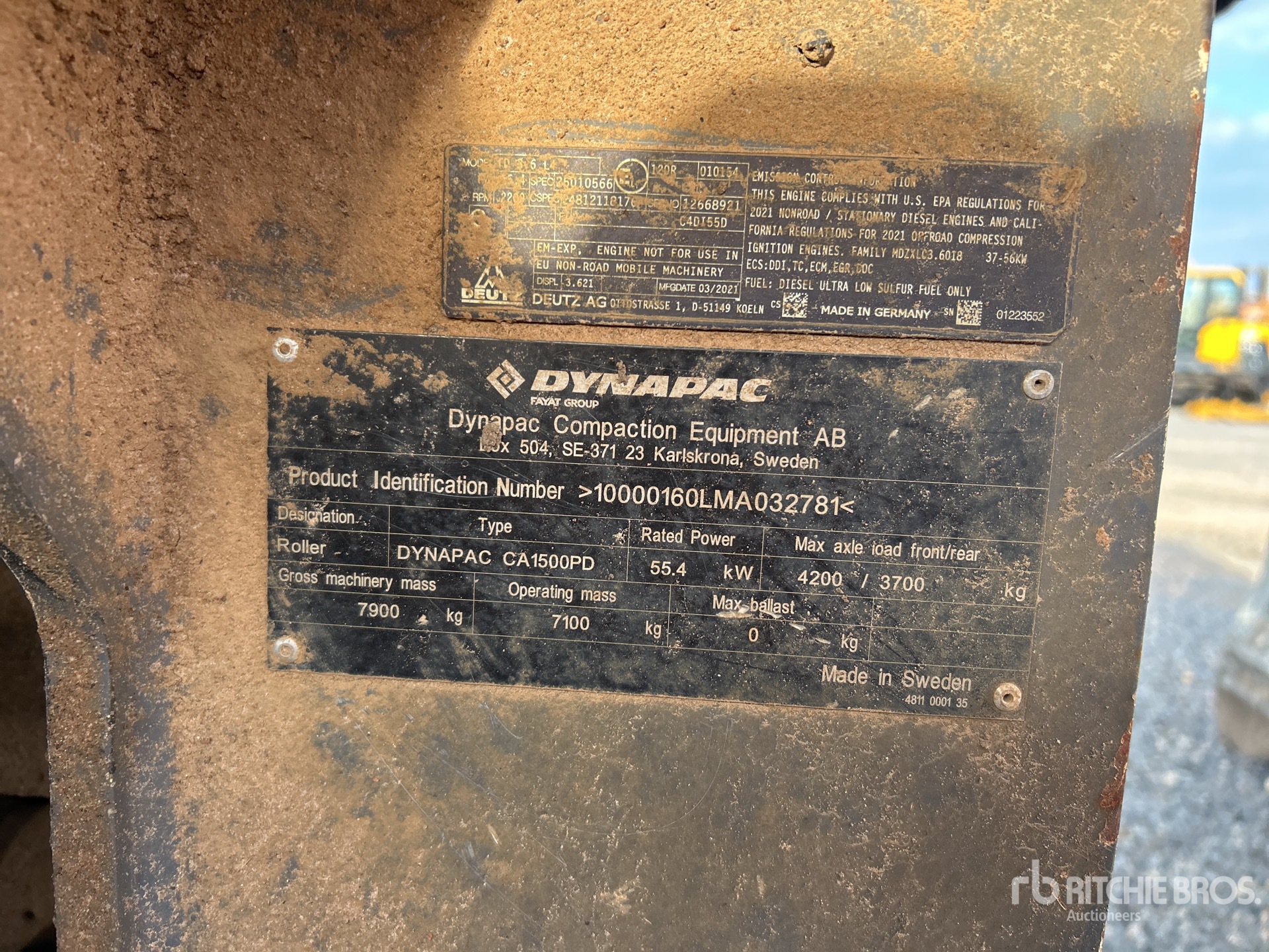 2021 Dynapac CA1500PD