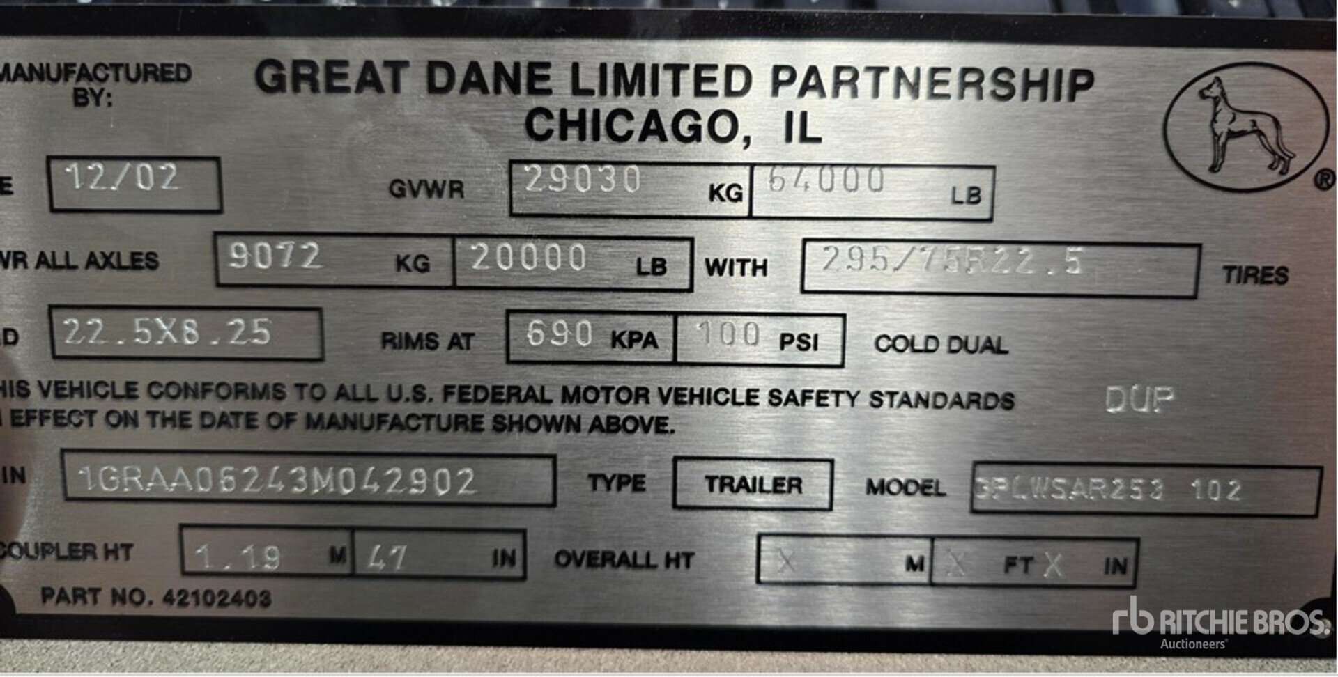 2003 Great Dane GPLWSAR253 102