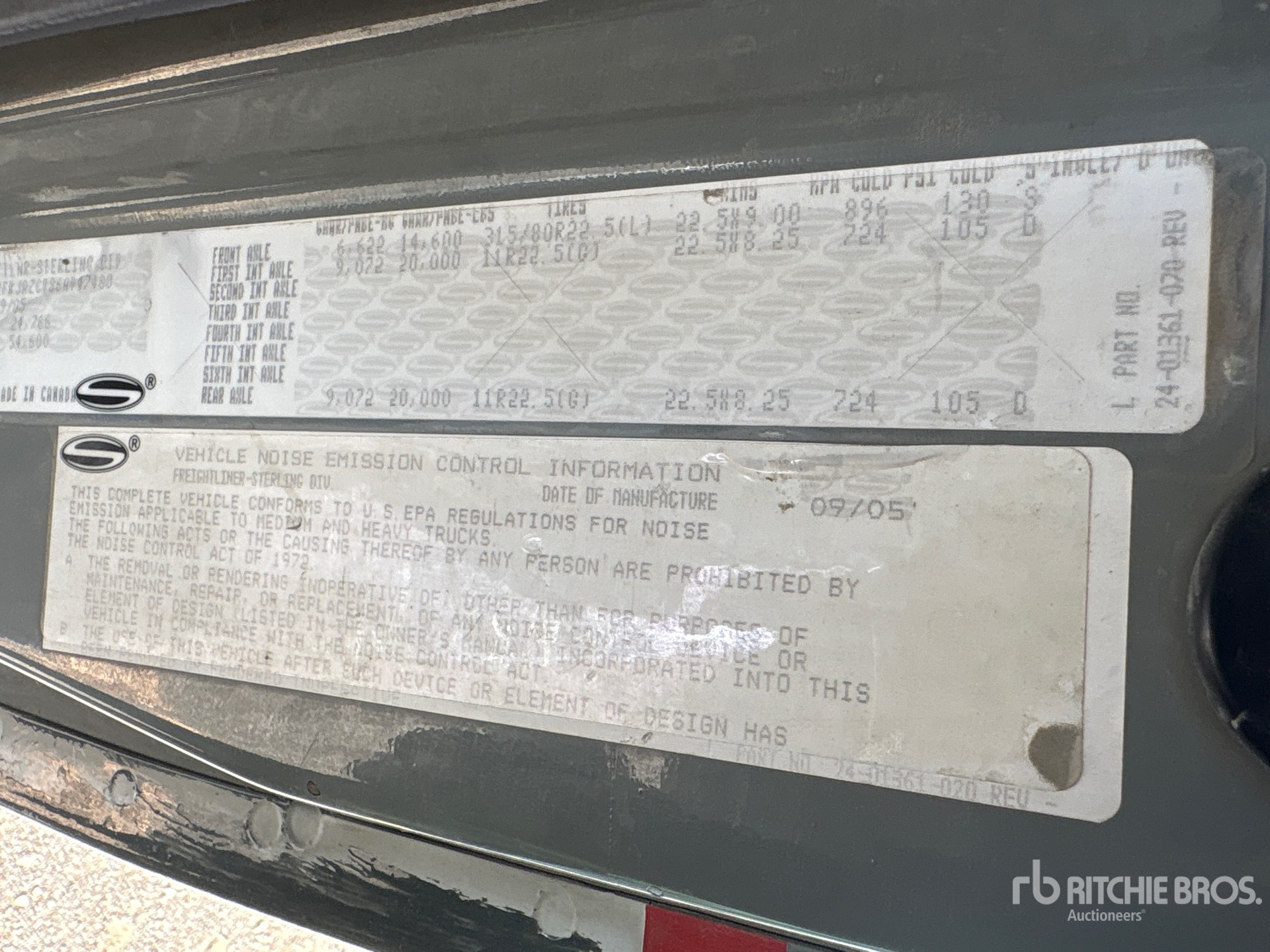 2006 Sterling LT9500