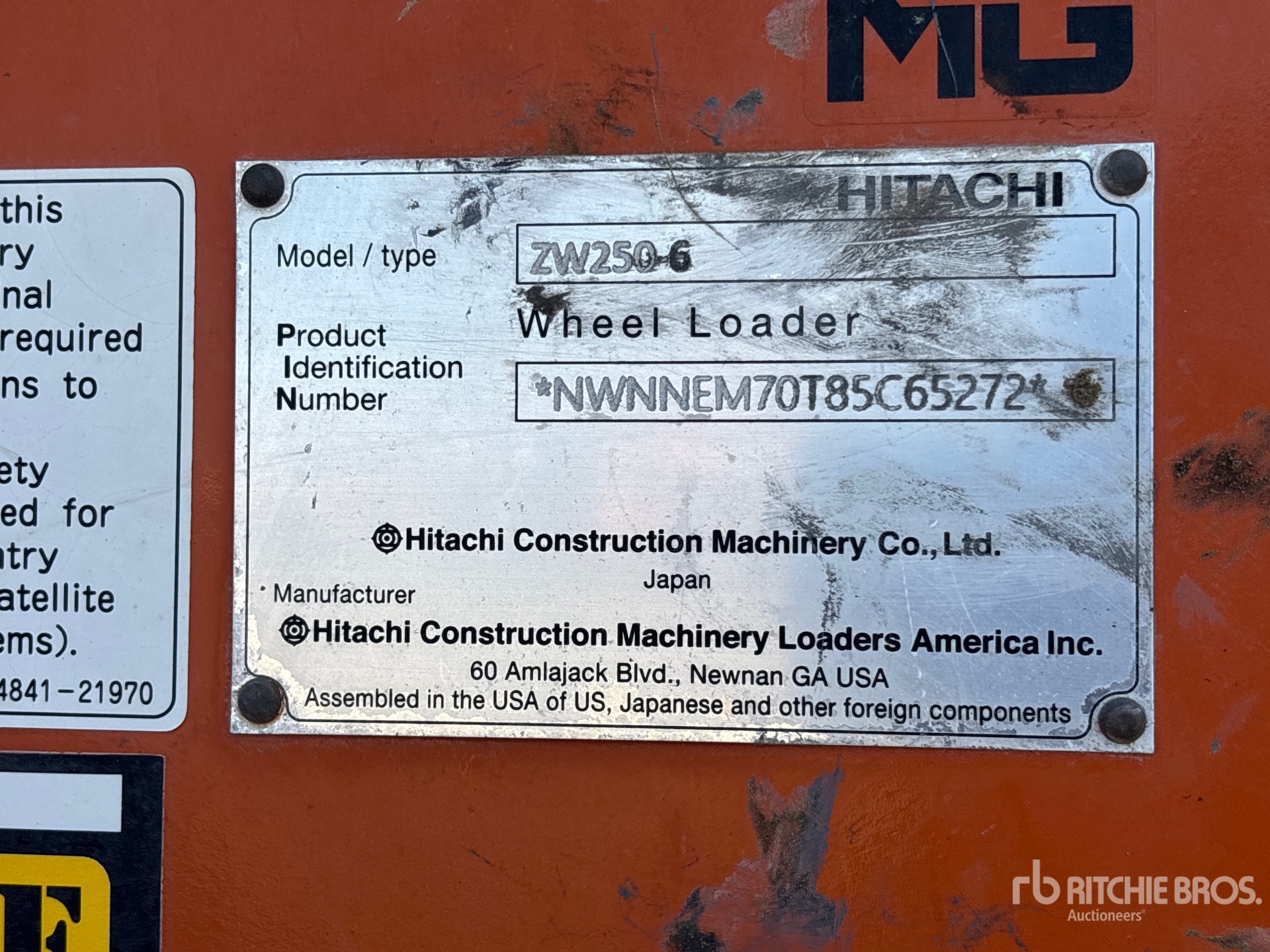2021 Hitachi ZW250-6