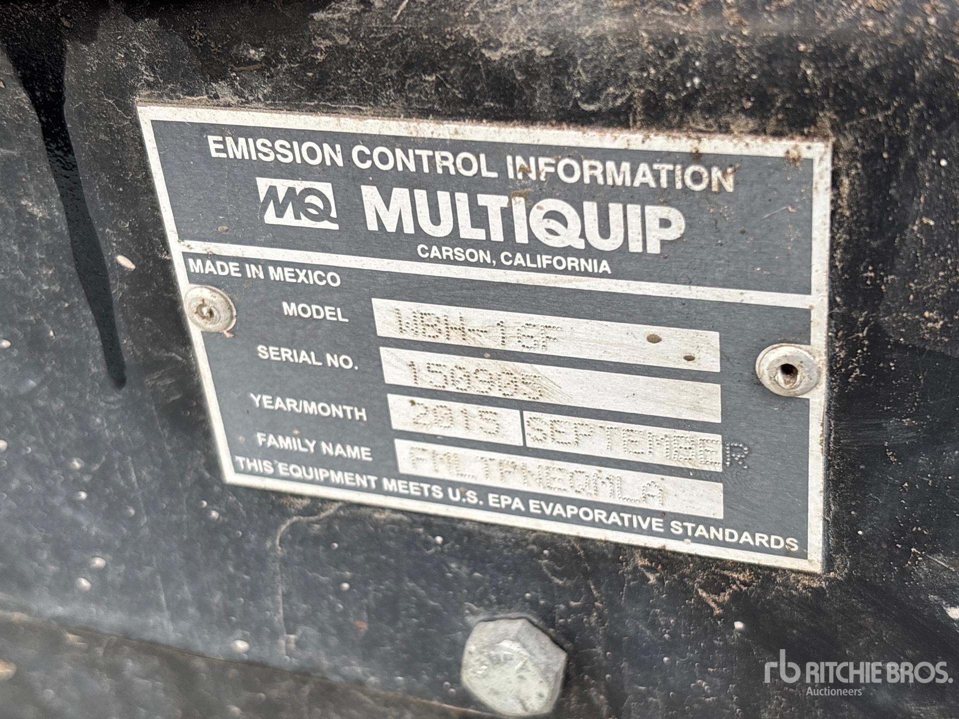 2015 Multiquip WBH-16