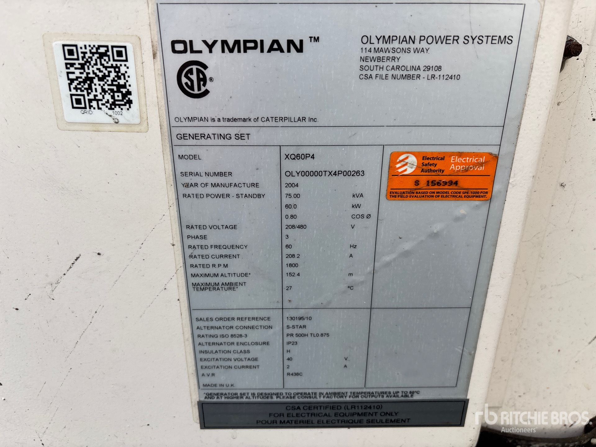 2005 Caterpillar XQ60P4