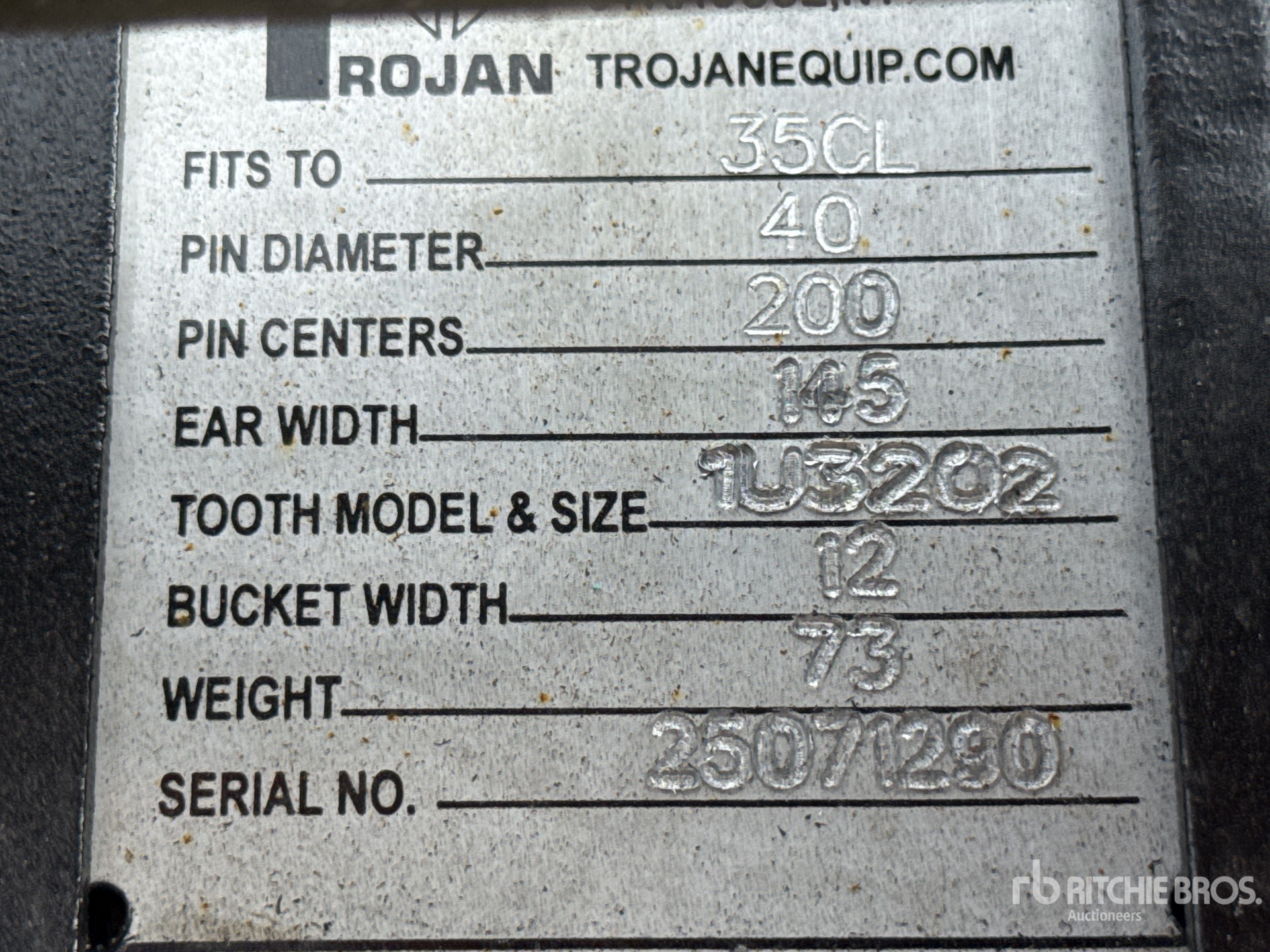 Trojan TILTING - FITS 40MM CAT 303, 30 ...